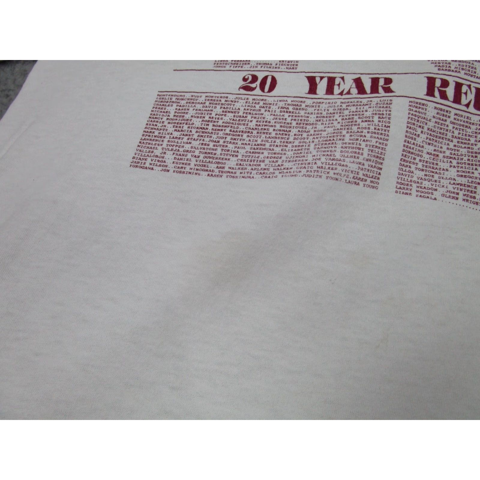 Hanes VINTAGE Hanes T-Shirt Shirt Mens L White Graphic Print 70s 80s 90s Baseball-Crew Neck 1973 Mock Hole Left Shoulder Size US L / EU 52-54 / 3 - 5 Thumbnail