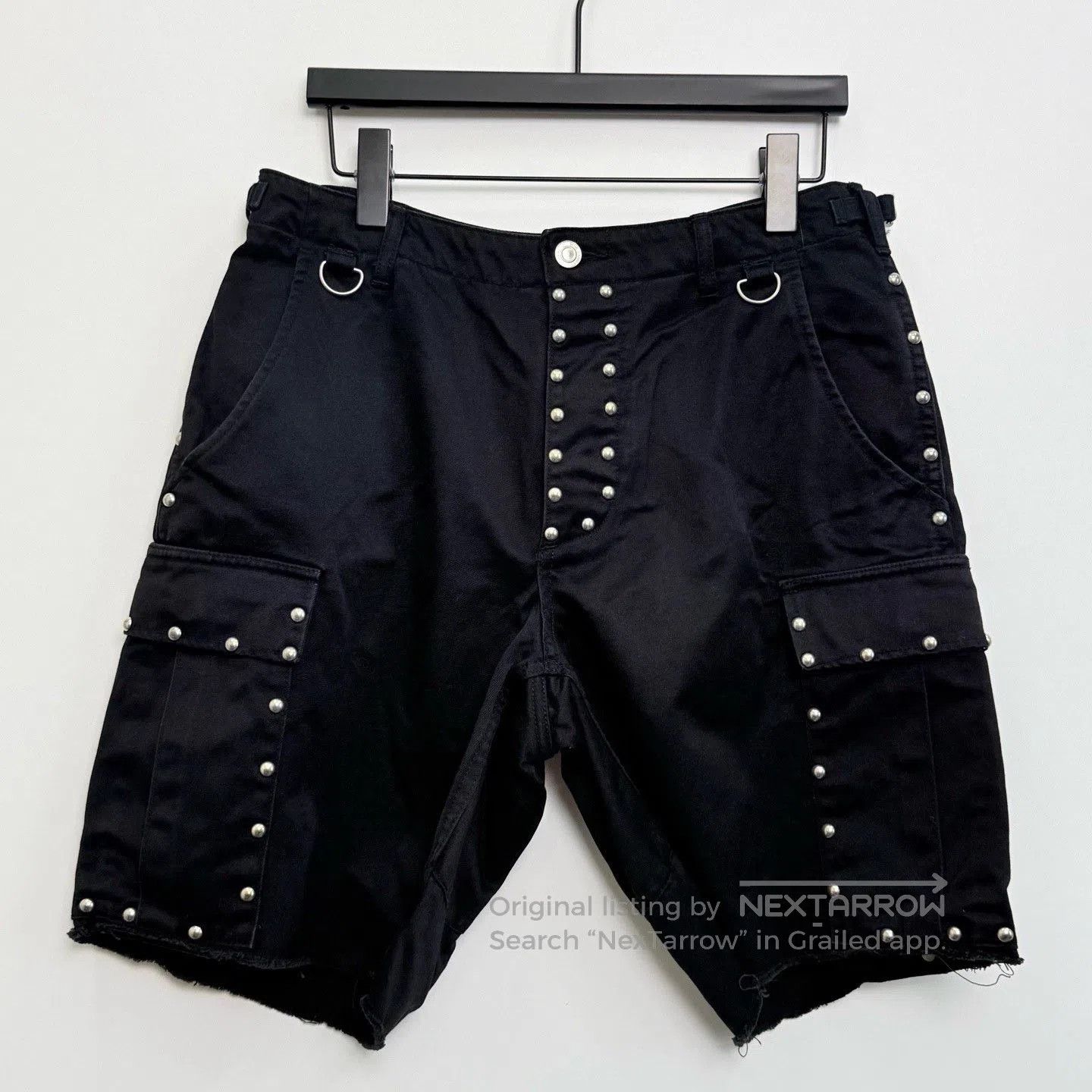 Saint Laurent Paris Saint Laurent 16SS Rivet Cargo Shorts. Size US 30 / EU 46 - 1 Thumbnail
