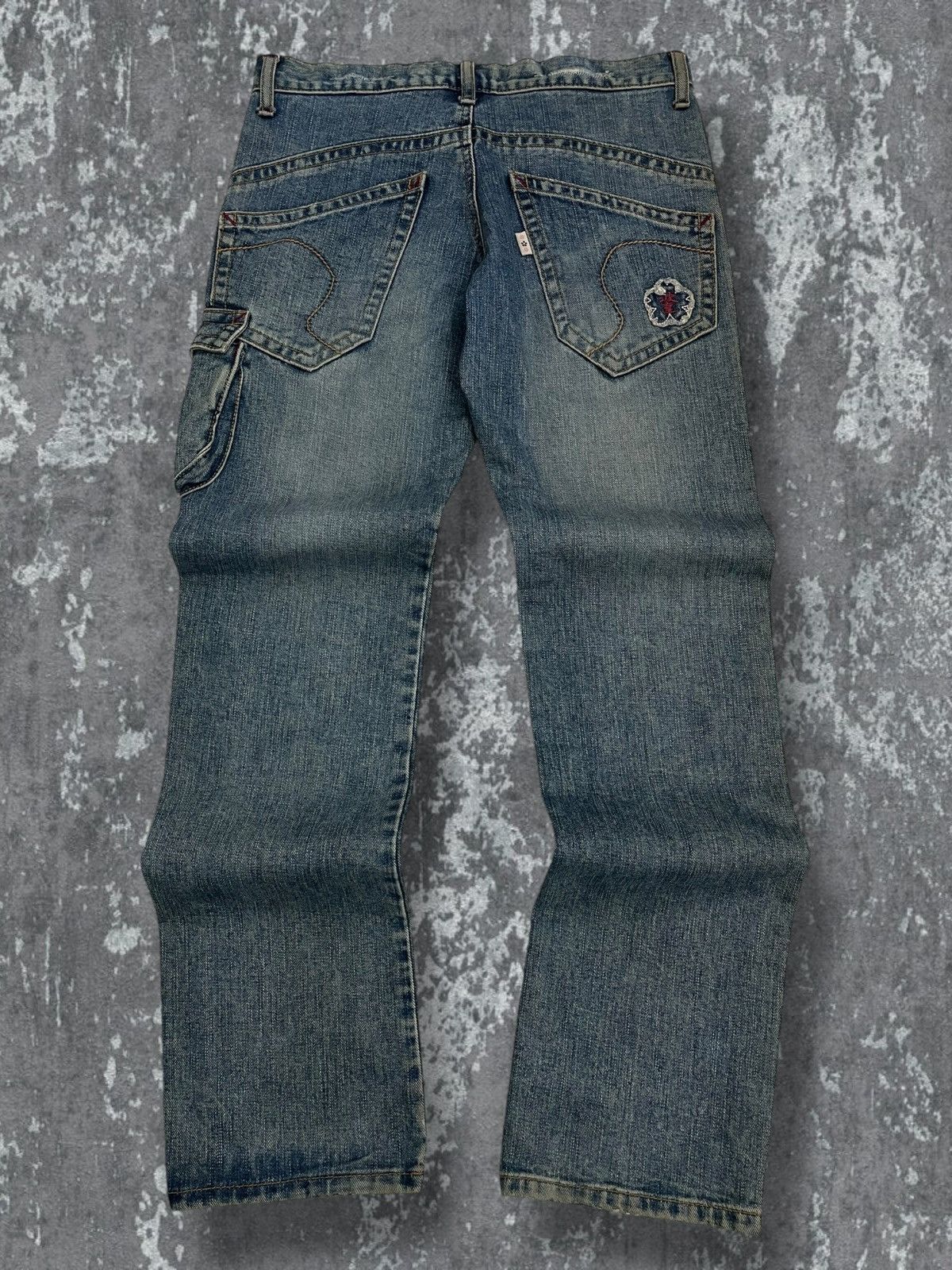 Japanese Brand Vintage 1990s Japan Designer Rare Naminoritatsun Art Denim Size US 30 / EU 46 - 8 Thumbnail