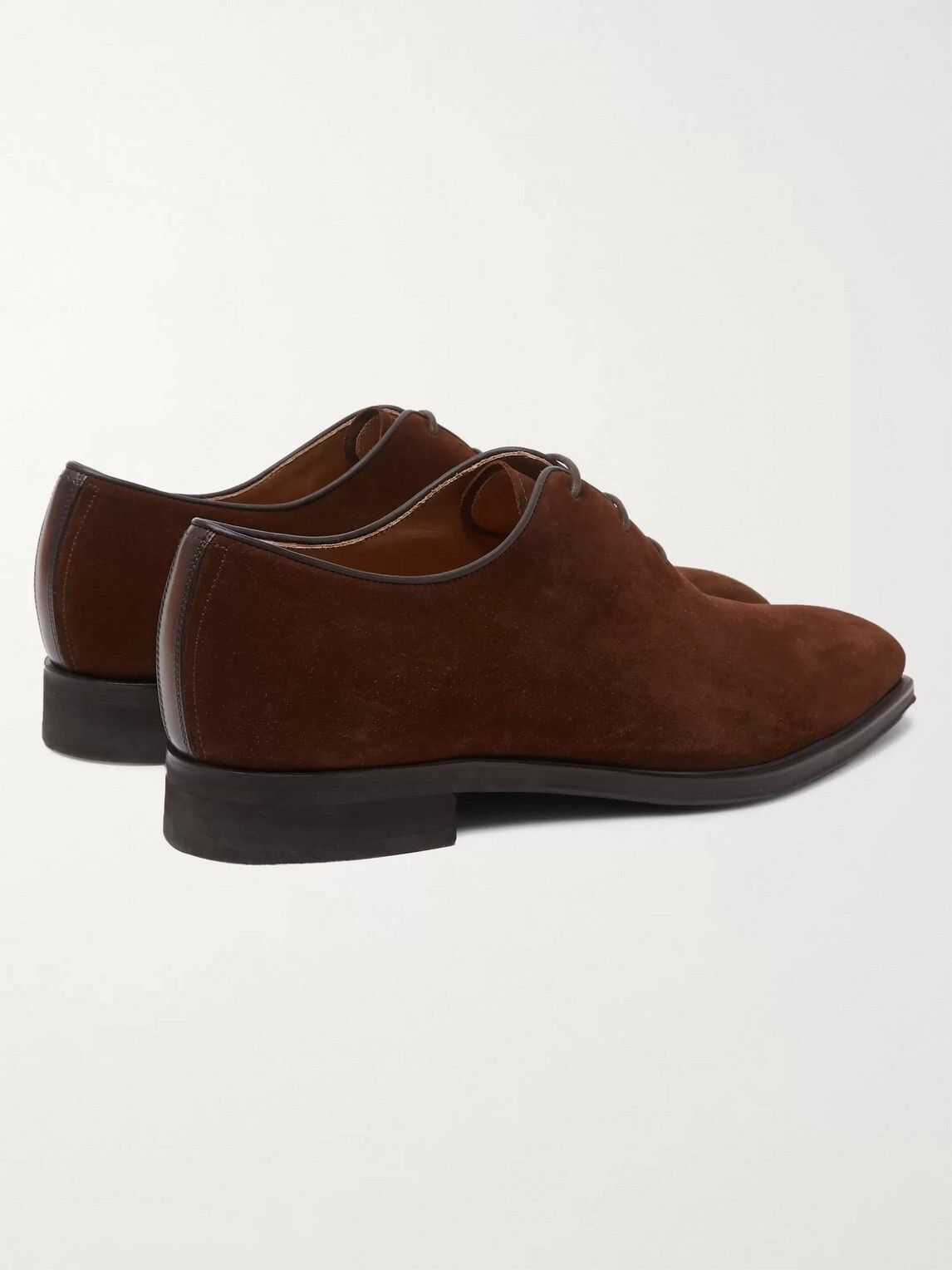 Berluti Alessandro Infini Leather-Trimmed Suede Oxford Shoes Size US 10 / EU 43 - 5 Thumbnail