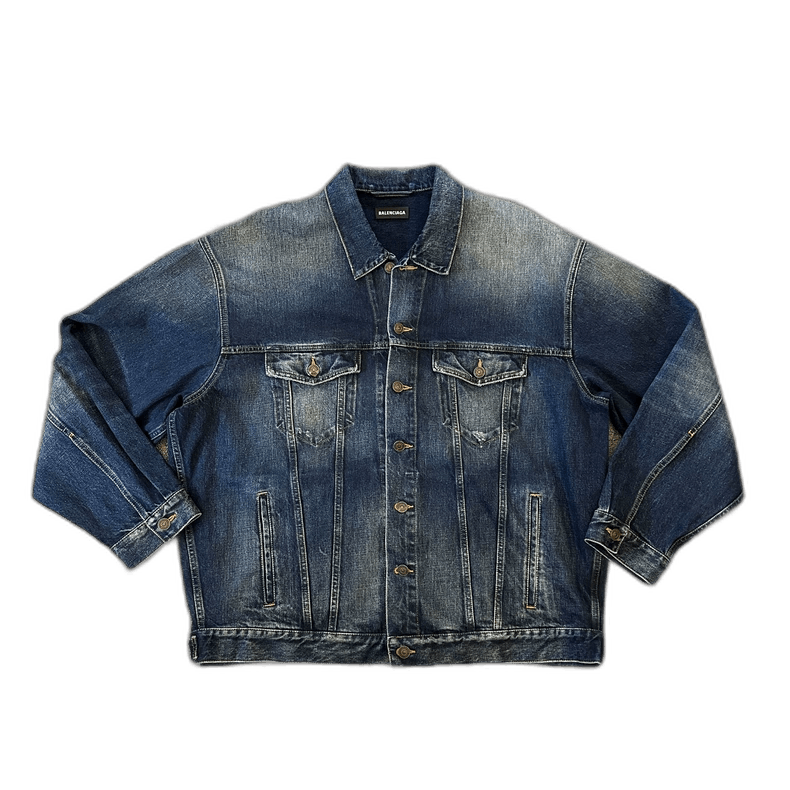 Balenciaga Balenciaga SS22 Denim Jacket for Men Size US L / EU 52-54 / 3 - 1 Thumbnail