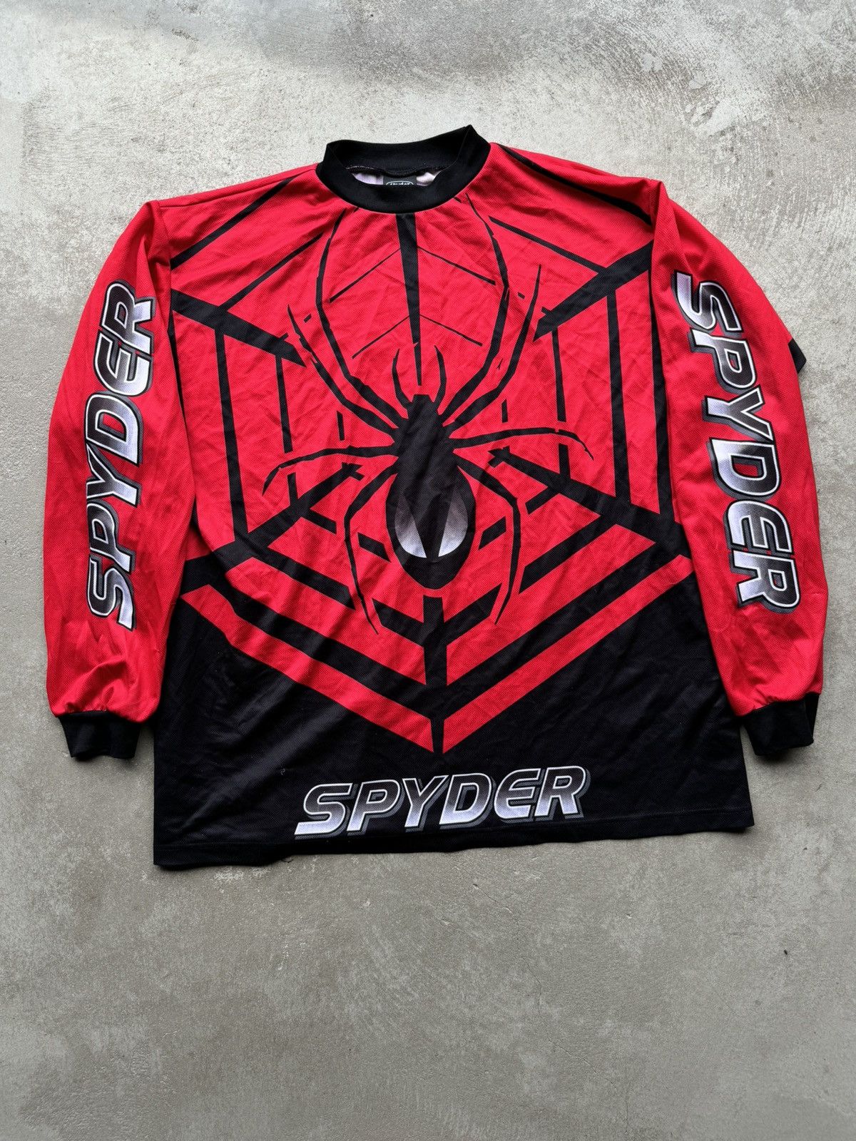 Image of 90’S Spyder Spiderweb Jersey Y2K, Men's (Size 2XL)