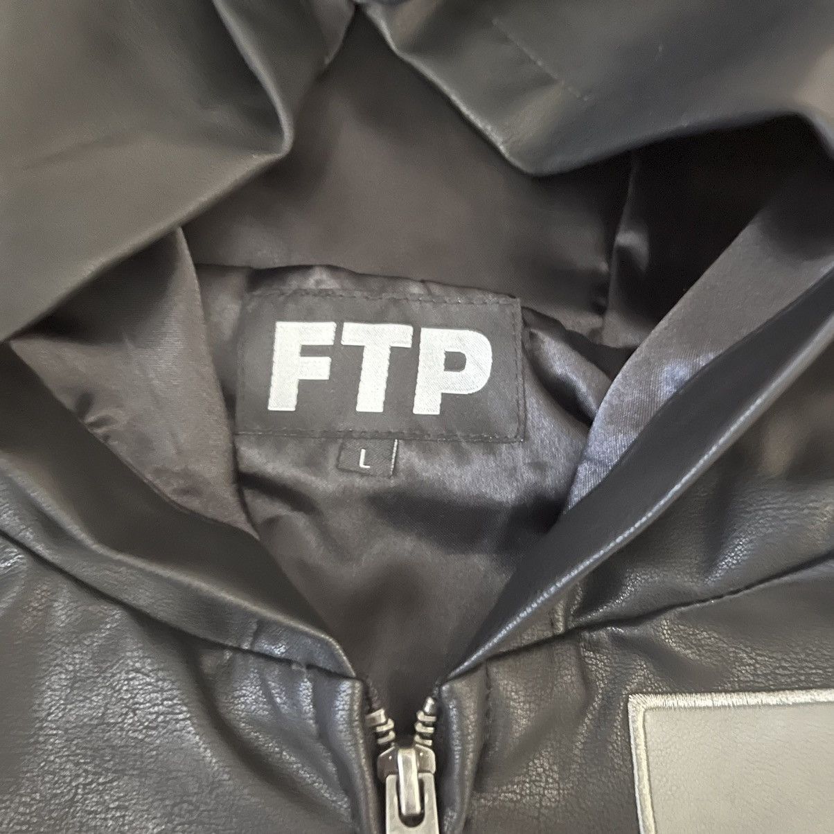 Fuck The Population FTP LEATHER HOODED JACKET Size US L / EU 52-54 / 3 - 5 Thumbnail