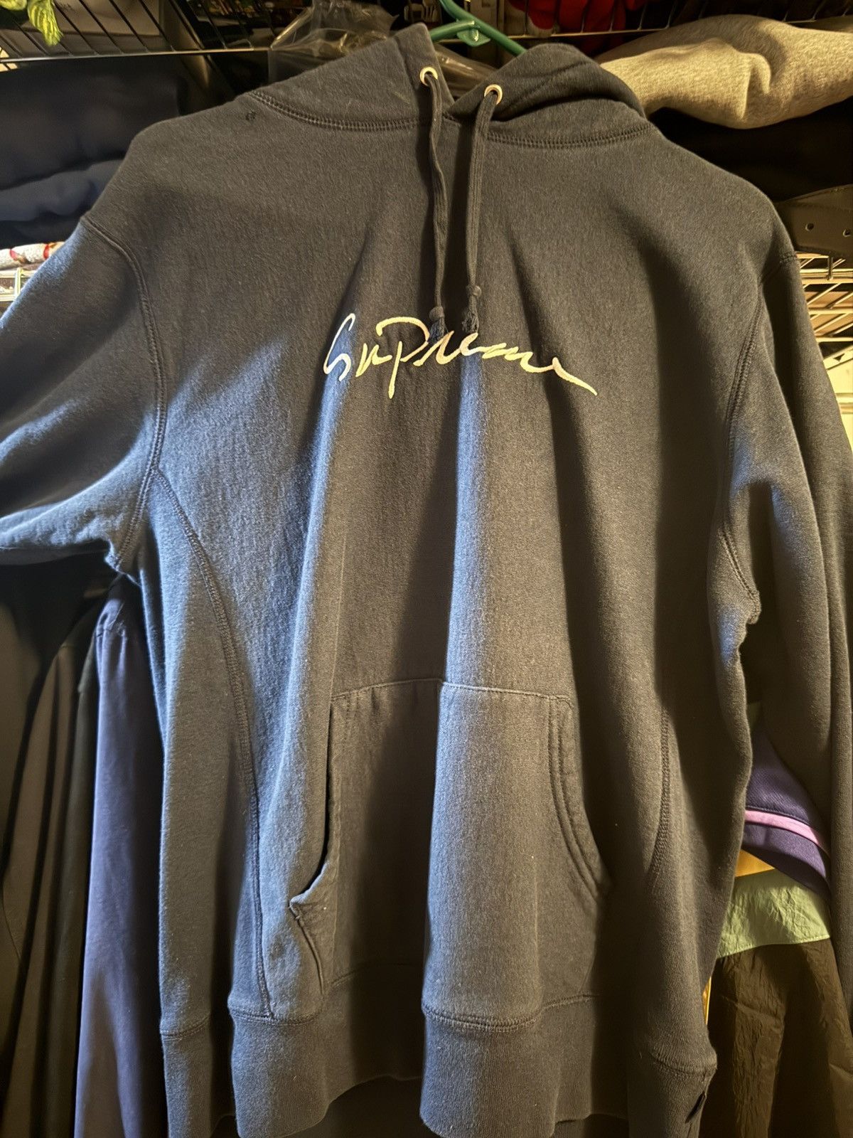 Supreme × Vintage Supreme Script Hoodie Size US M / EU 48-50 / 2 - 5 Thumbnail