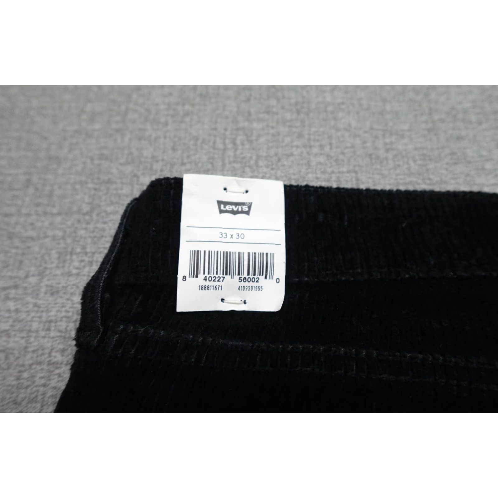 Levi's Levi's 711 Skinny Jeans Womens 33x30 Black Corduroy Mid Rise Stretch Jeans Size 24" / US 00 / IT 34 - 3 Thumbnail