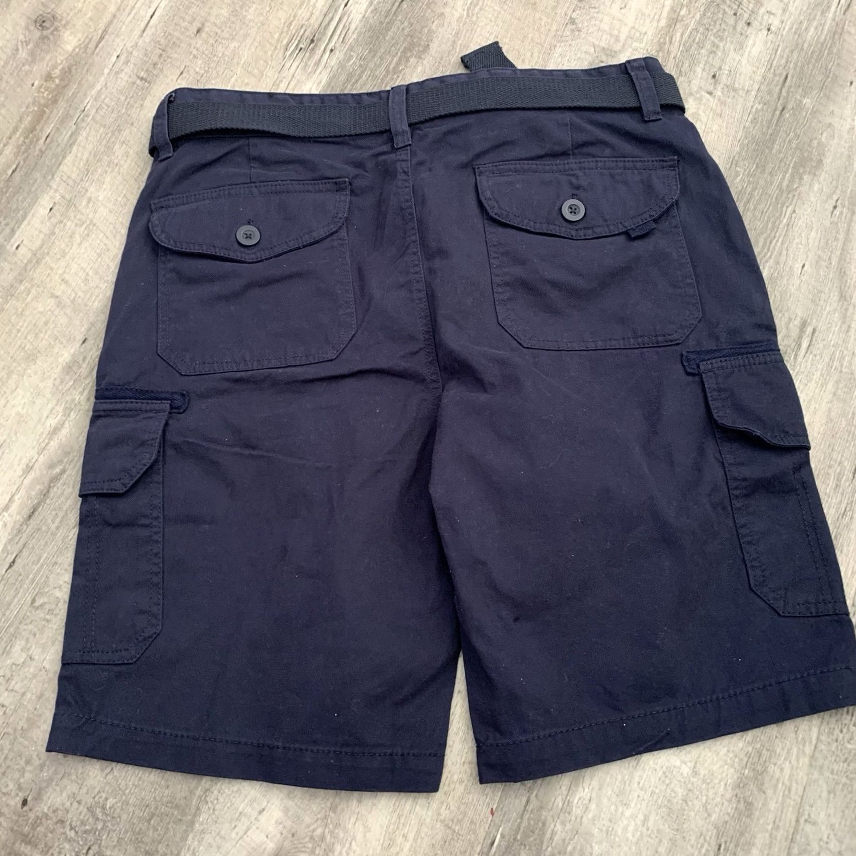 Vintage Beach Bros. Shorts Mens Sz 36 Blue Belted 100% Cotton 11” Cargo Utility NEW Size US 36 / EU 52 - 3 Thumbnail