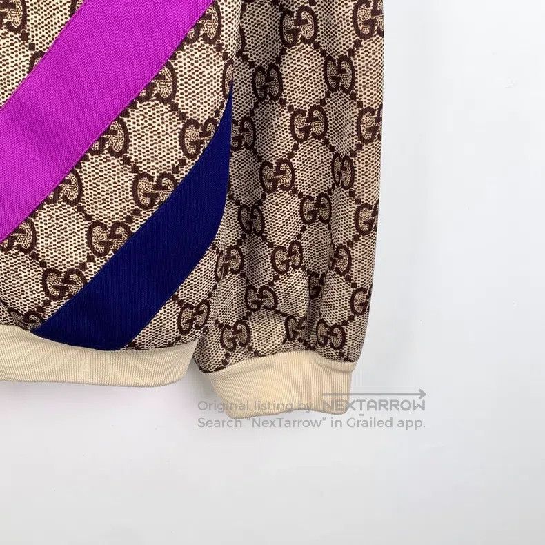Gucci Gucci Colour block striped logo jacquard stitching stand-u Size XS / US 0-2 / IT 36-38 - 4 Thumbnail