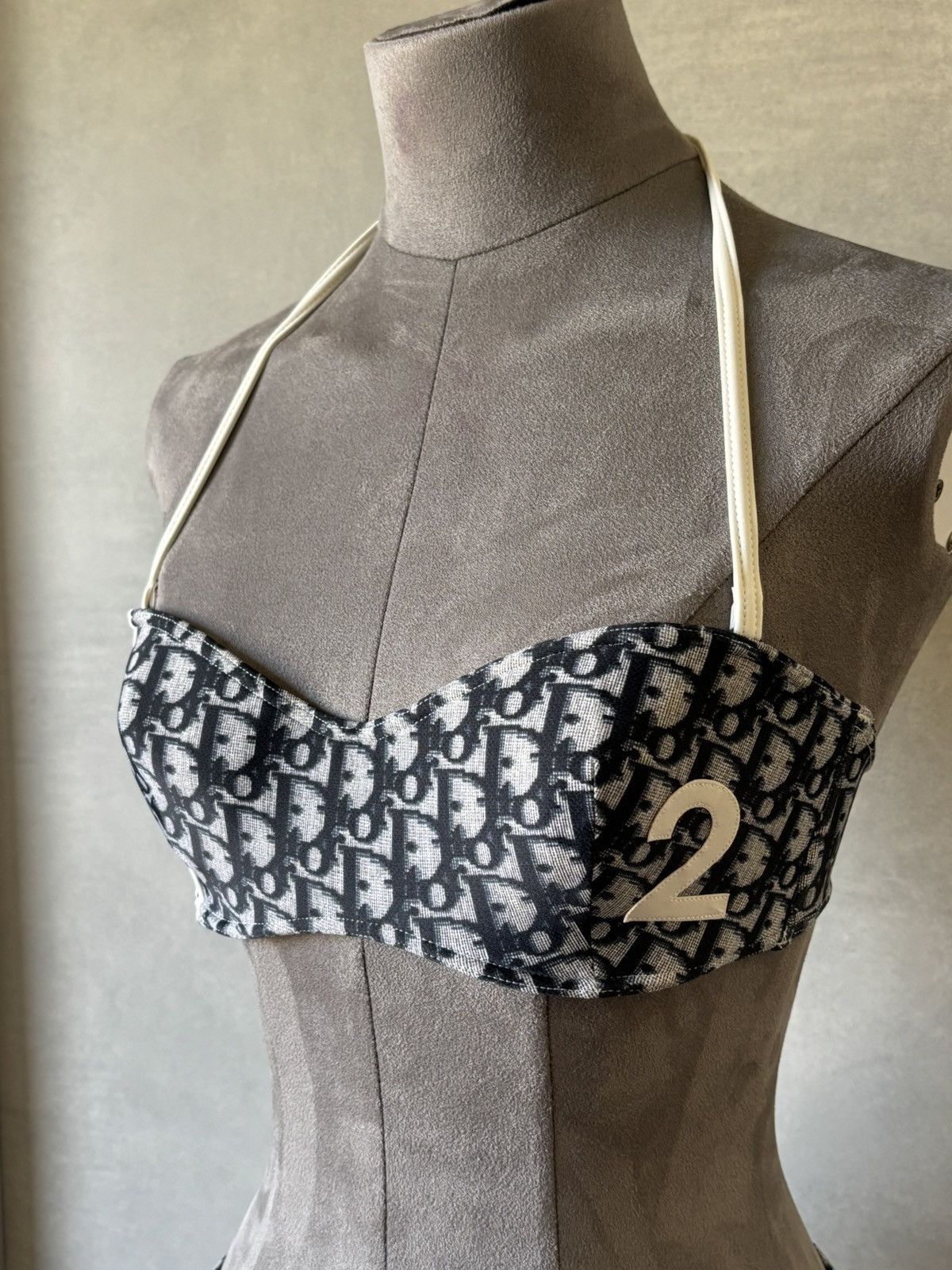 Dior Christian Dior Oblique “Trotter” Bikini Set – 85C – Vintage Size ONE SIZE - 3 Thumbnail
