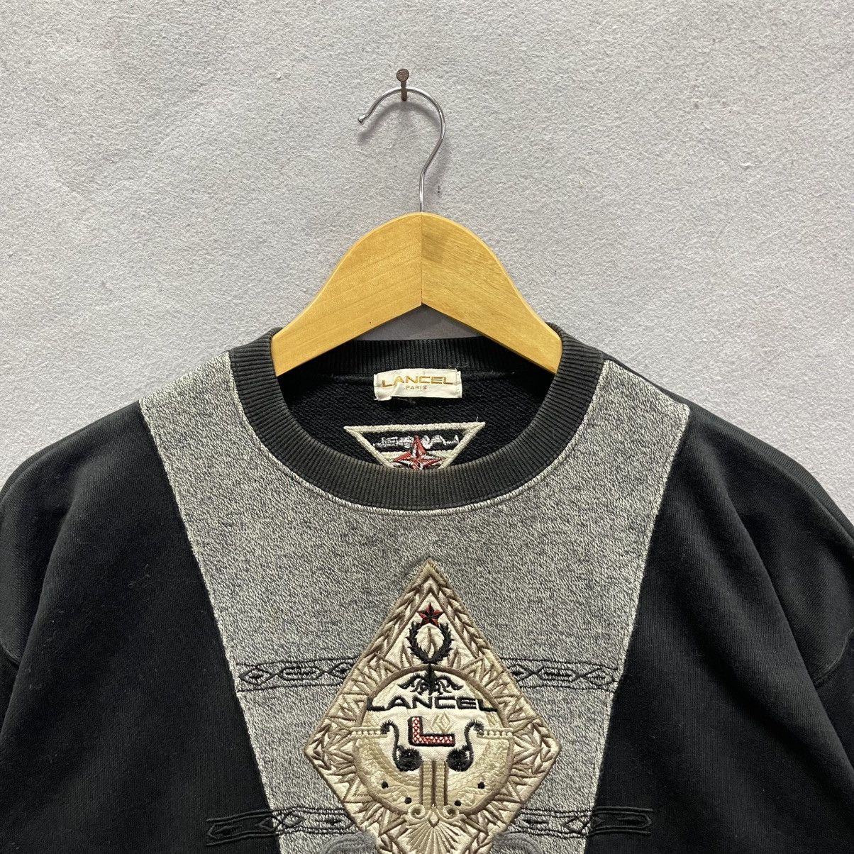 Lancel Early 90s Vintage Lancel Paris Embroidered Sweatshirt Size US M / EU 48-50 / 2 - 2 Thumbnail