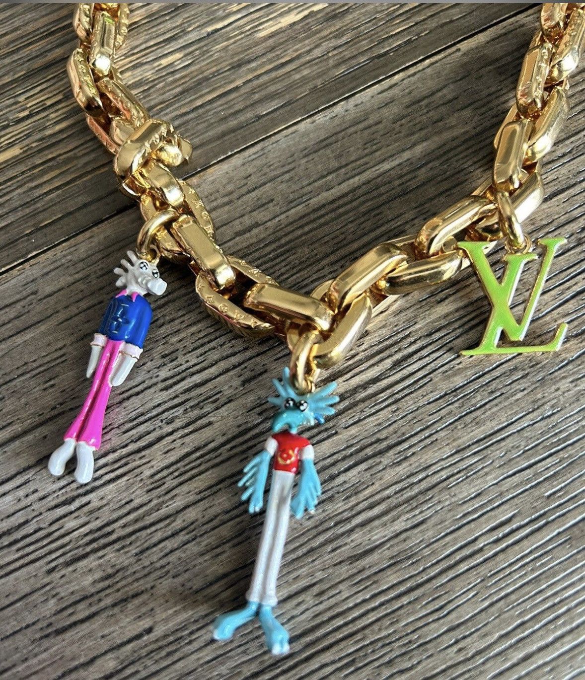 Louis Vuitton LOUIS VUITTON LV Virgil Friends Necklace MP2925 Size ONE SIZE - 2 Thumbnail
