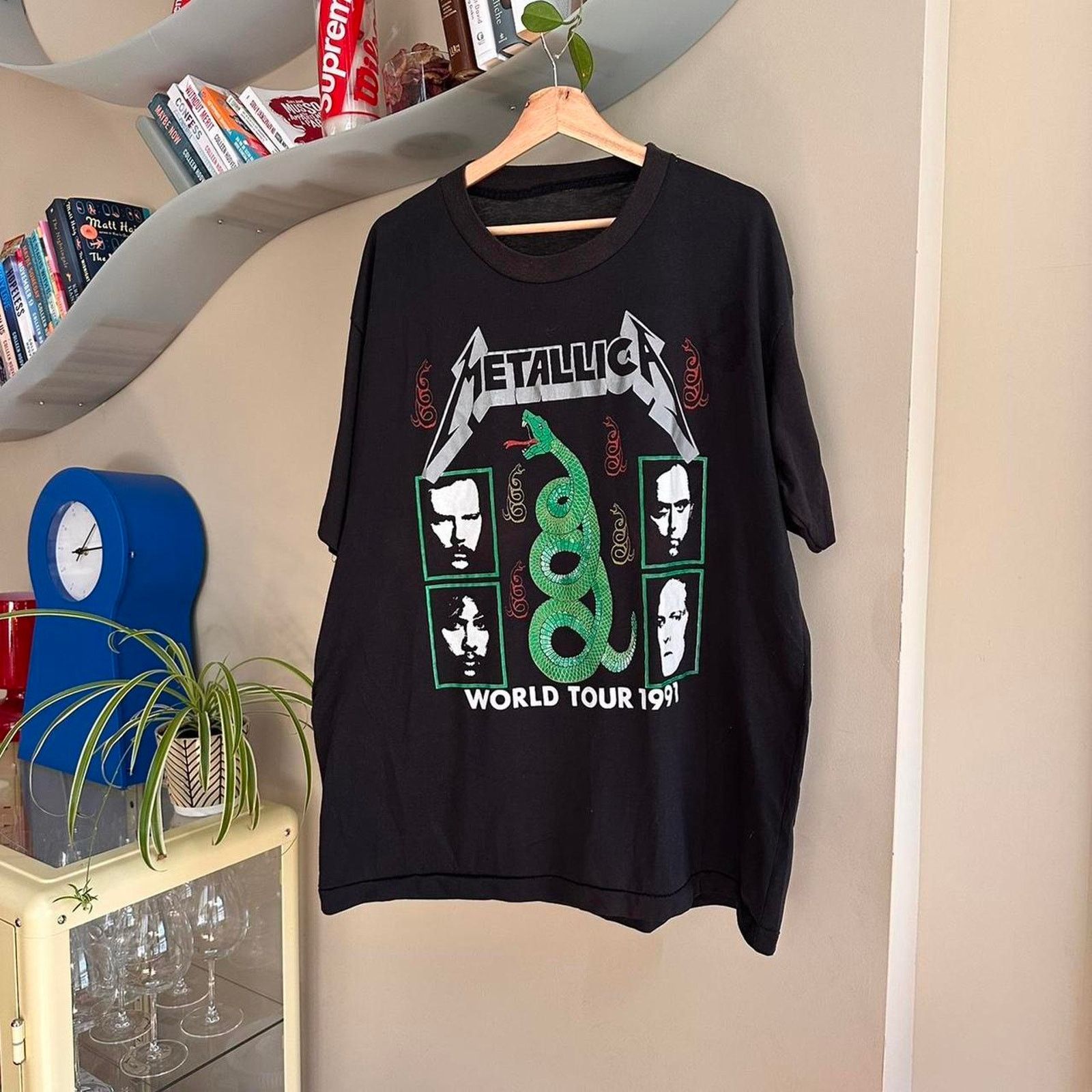 Band Tees × Vintage Vintage 1991 Metallica Band Tee Size US XL / EU 56 / 4 - 1 Thumbnail