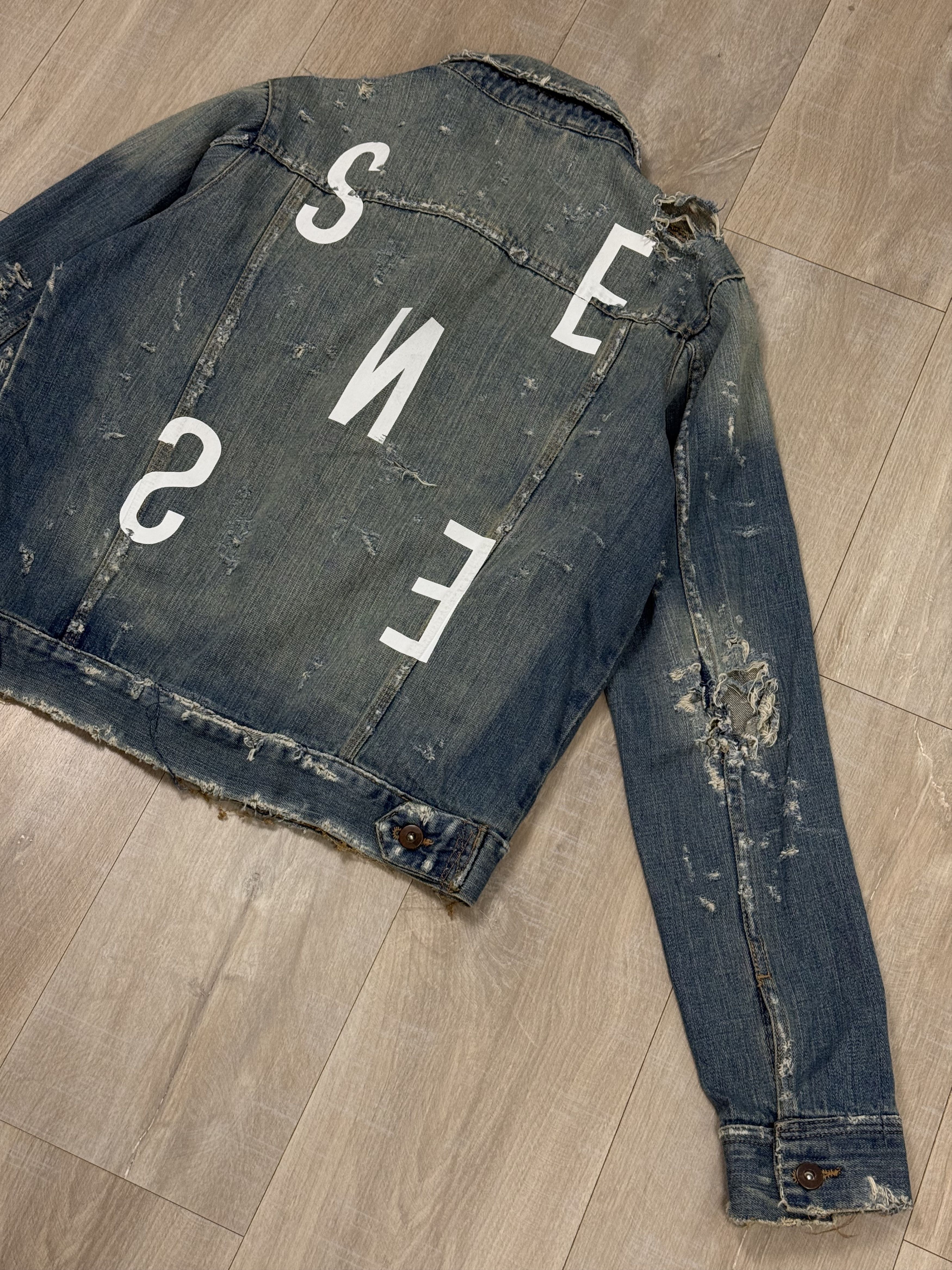 Vintage Sense of Things Avant Garde Denim Jacket Size US L / EU 52-54 / 3 - 2 Thumbnail