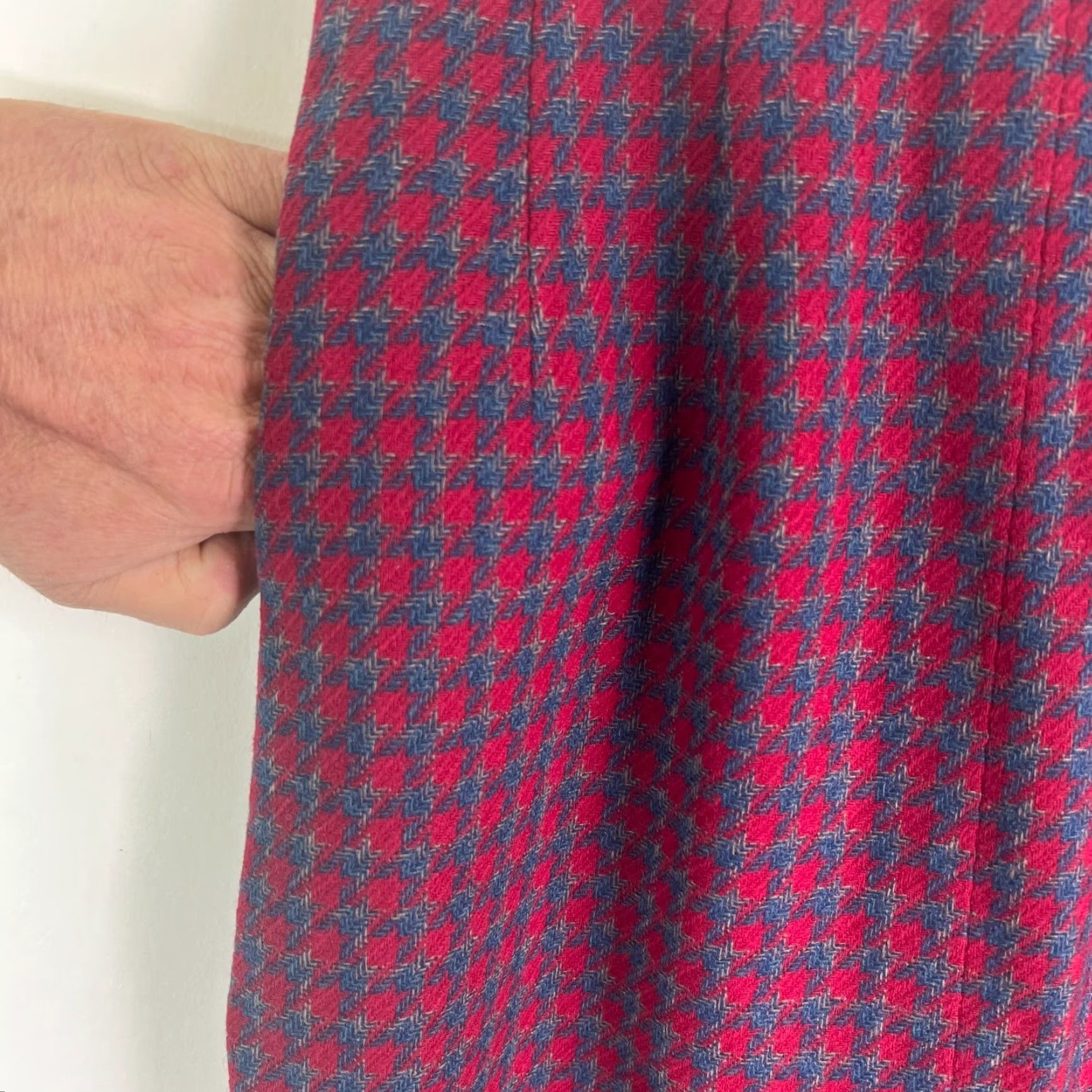 Pendleton VINTAGE Pendleton Wool Plaid A-Line Skirt Womens 4P Knee Length Red Blue 80s 90s Preppy Dry Clean Only Size 27" / US 4 / IT 40 - 5 Thumbnail