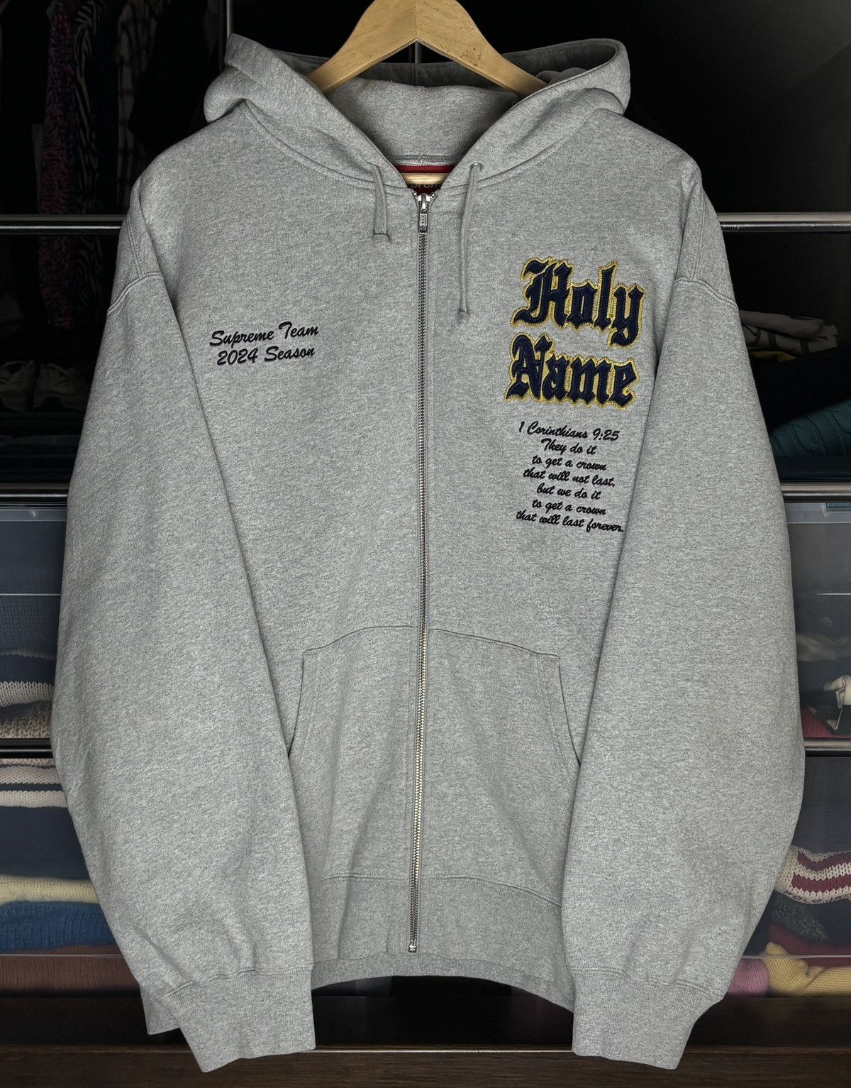 Supreme Supreme SS24 Salvation Zip Up Hoodie Sweatshirt Rare Size US XL / EU 56 / 4 - 1 Thumbnail