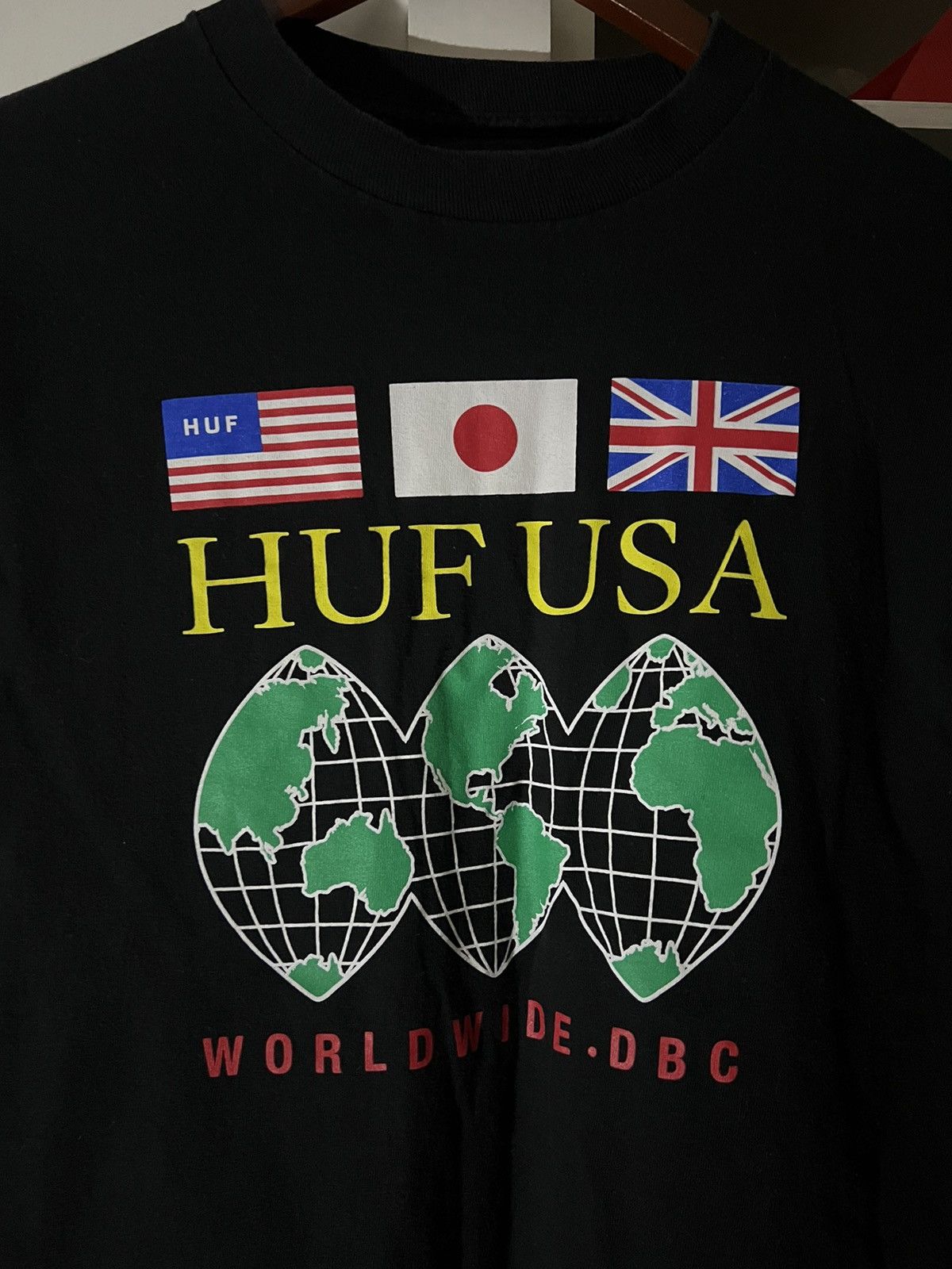 Huf HUF Worldwide Global Domination Flags Long Sleeve Tee Size US M / EU 48-50 / 2 - 2 Thumbnail