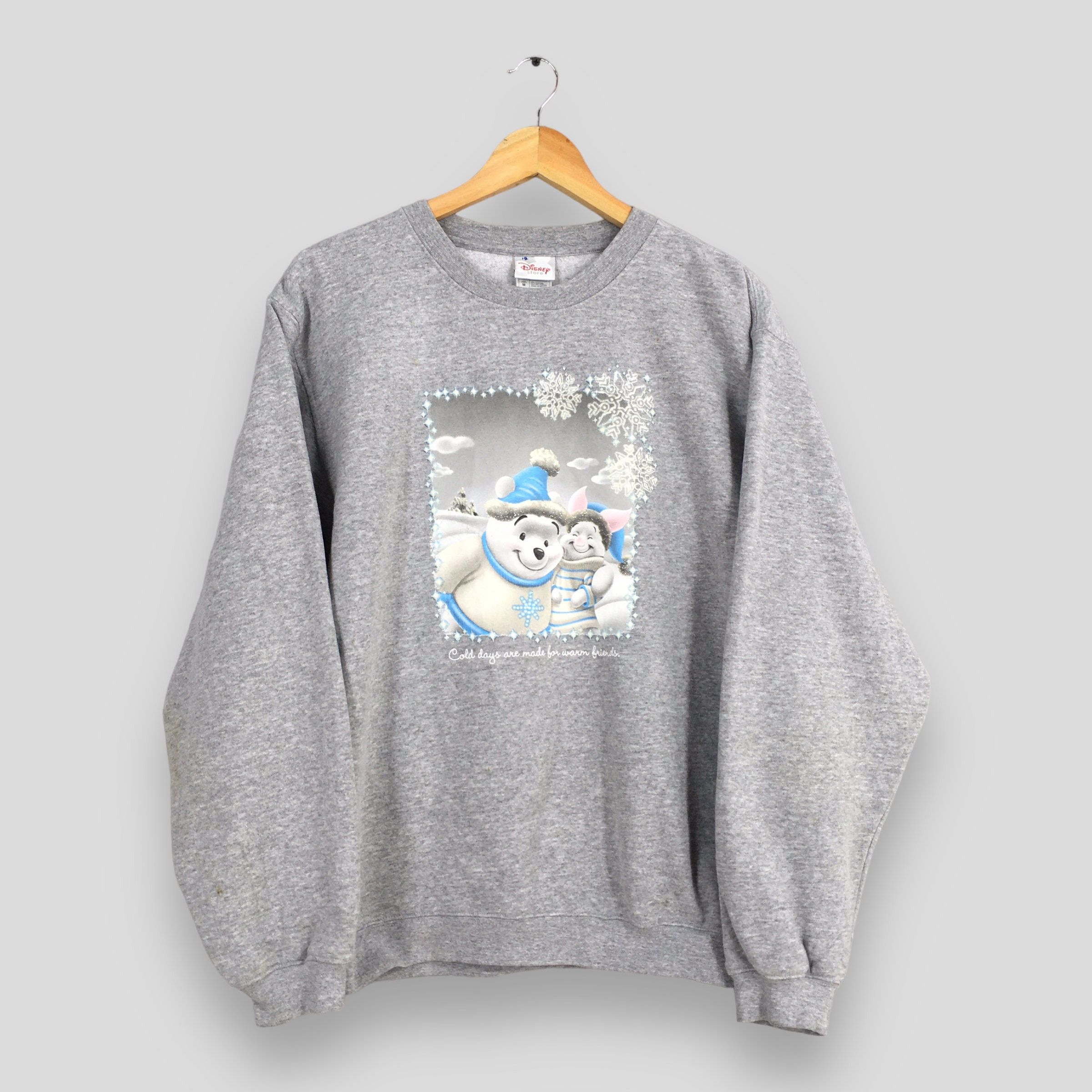 Disney Vintage Winnie The Pooh Disney Gray Sweatshirt Medium Size US M / EU 48-50 / 2 - 1 Thumbnail