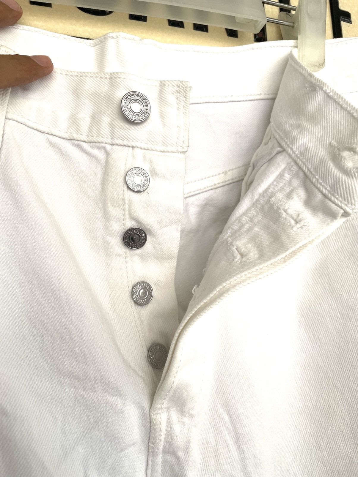 Levi's × Levi's Vintage Clothing × Vintage Levi’s 501 White Jeans Made in Mexico Size US 34 / EU 50 - 4 Thumbnail