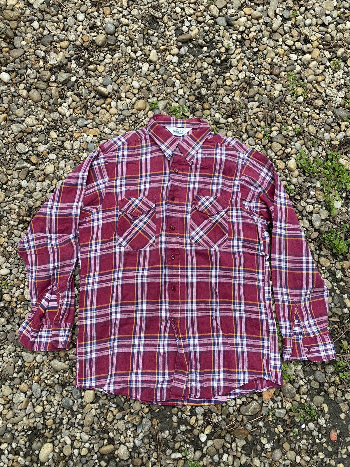Woolrich Woolen Mills Vintage 70s 80s Woolrich Flannel Work Dense Shirt Size US L / EU 52-54 / 3 - 1 Thumbnail