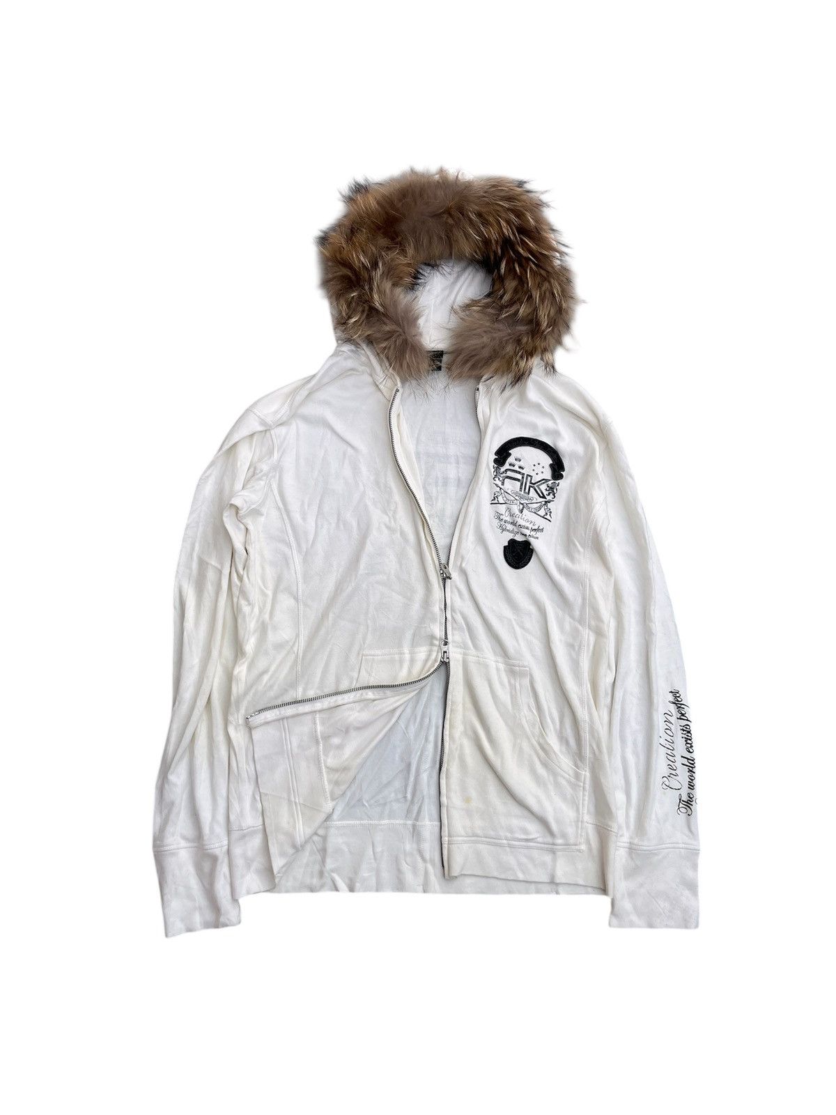 If Six Was Nine × Japanese Brand × Le Grande Bleu (L.G.B.) RUSK POEM GOTHIC FUR FAUX HOODIE LGB IFSIX Size US S / EU 44-46 / 1 - 1 Thumbnail