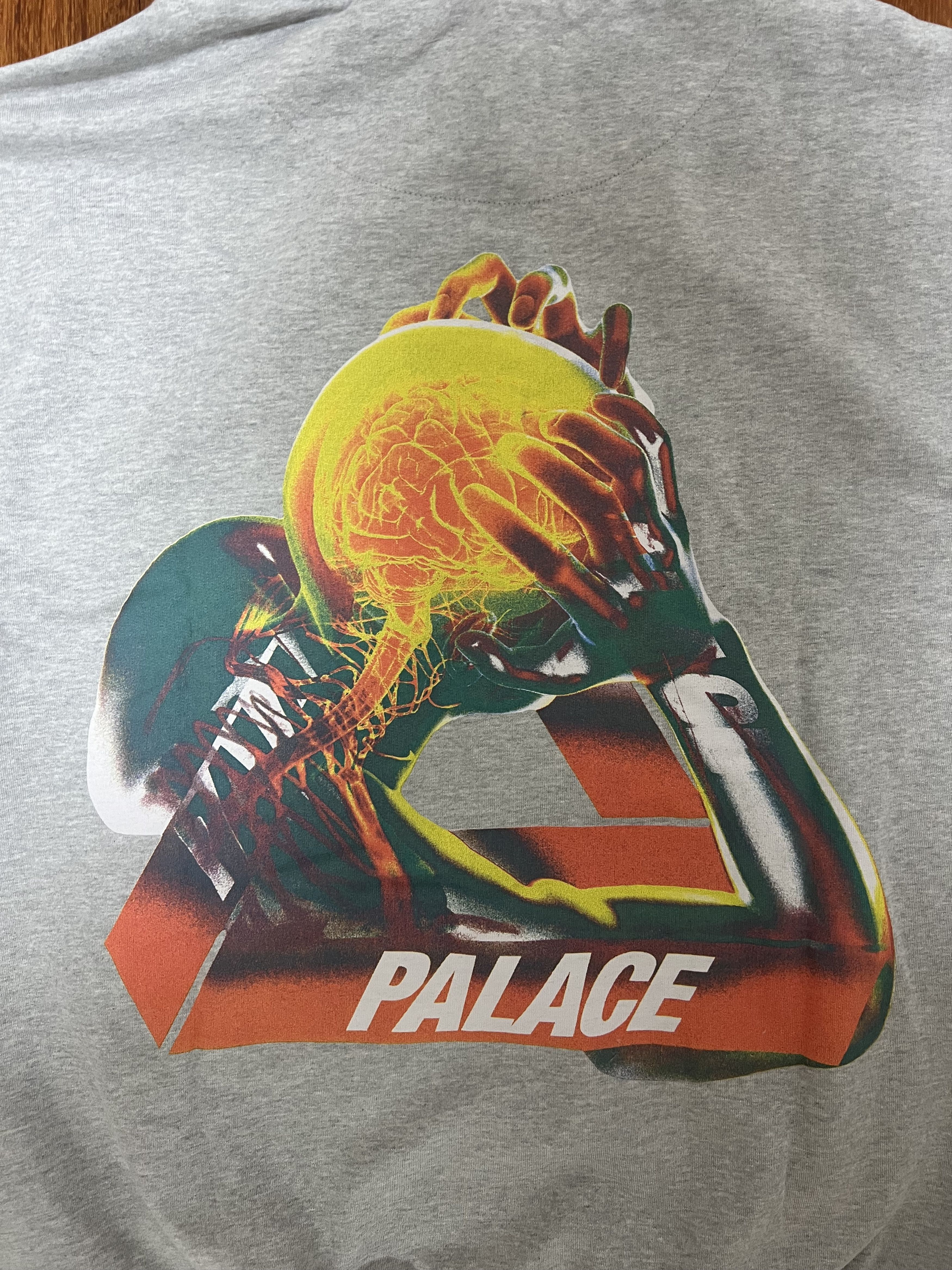 Palace 💚 2020 Palace Tri-Gaine Hoodie Grey Marl Large NEW Size US L / EU 52-54 / 3 - 5 Thumbnail