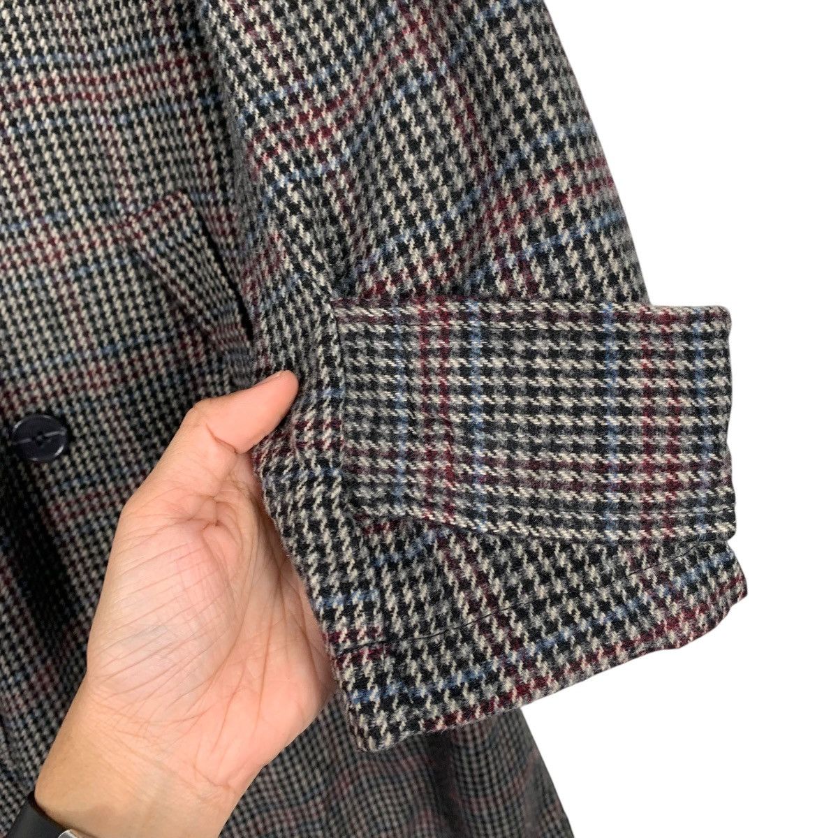 Japanese Brand Japanese Brand Begum Houndstooth Double Breasted Style Coat Size L / US 10 / IT 46 - 14 Thumbnail