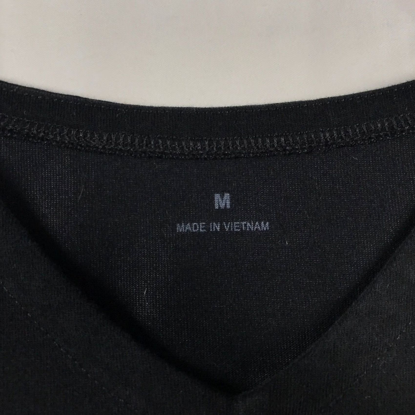 Muji MUJI Black V-Neck Tunic Top Short Sleeve Cotton Blend Size M Womens Oversized Relaxed Jersey Casual Size M / US 6-8 / IT 42-44 - 4 Thumbnail
