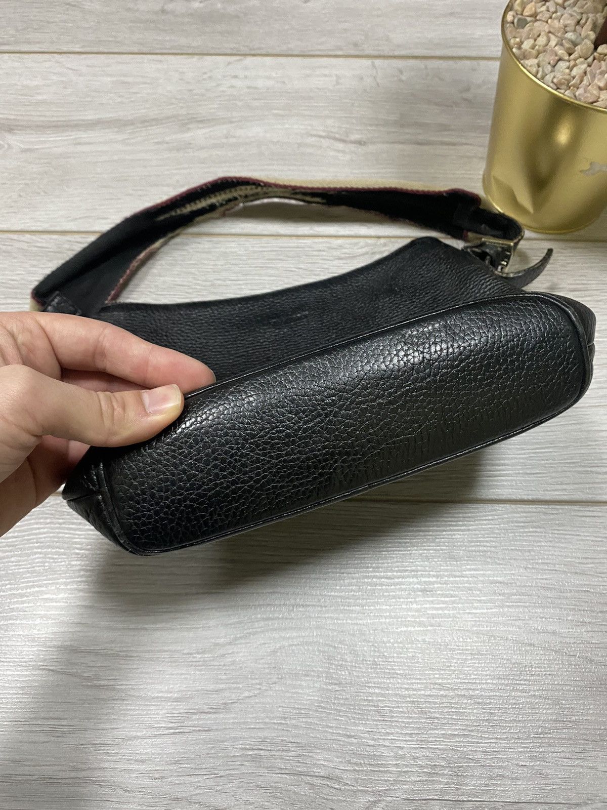 Burberry Burberry vintage leather bag check Size ONE SIZE - 5 Thumbnail