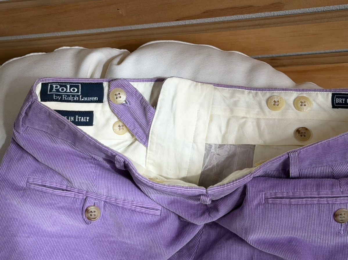Polo Ralph Lauren Vintage Polo RL Italian Lavender Corduroy Bermuda 30 Size US 30 / EU 46 - 11 Thumbnail