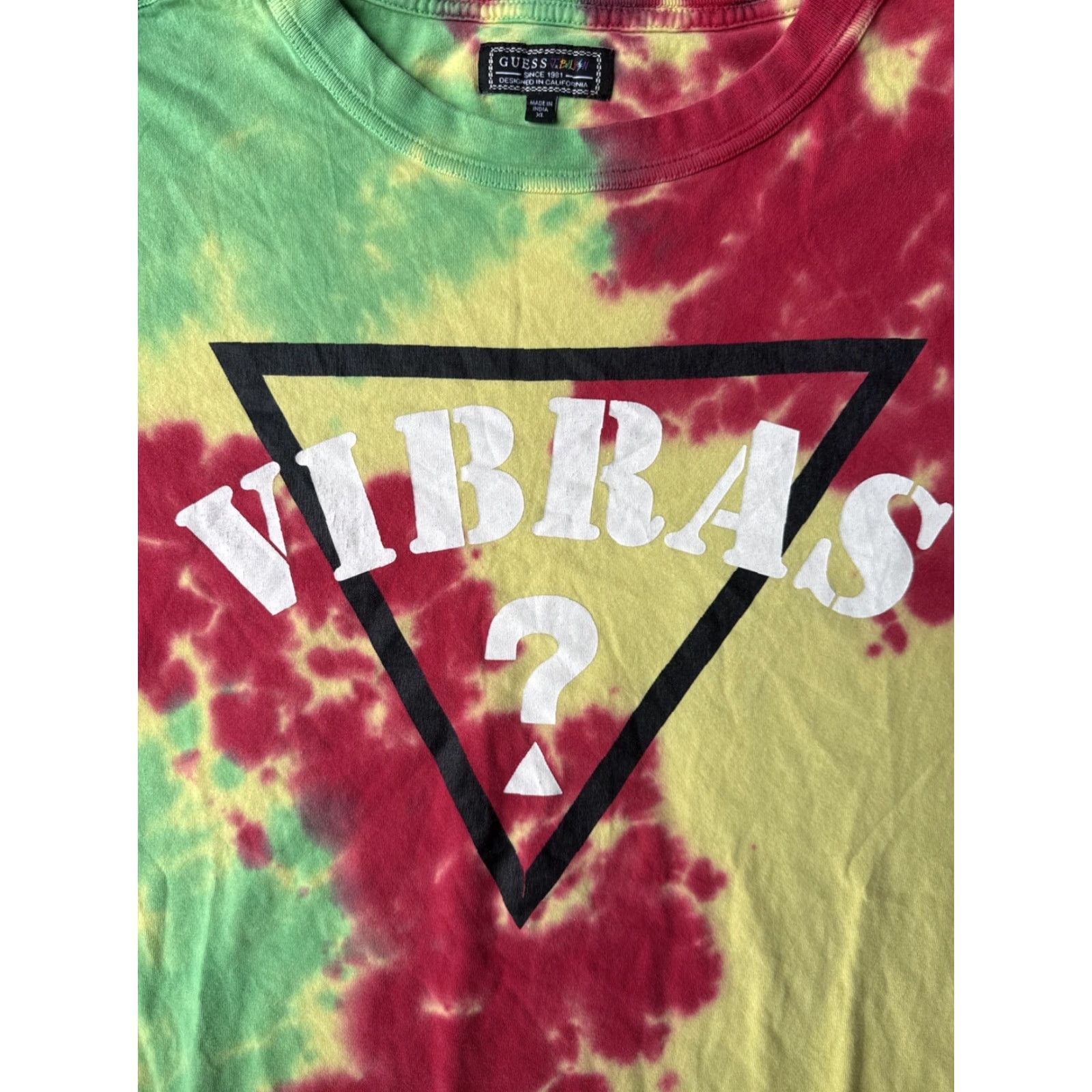 Guess Guess x J Balvin VIBRAS Logo Tie Dye T-Shirt Men’s XL Graphic Short Sleeve Size US XL / EU 56 / 4 - 4 Thumbnail