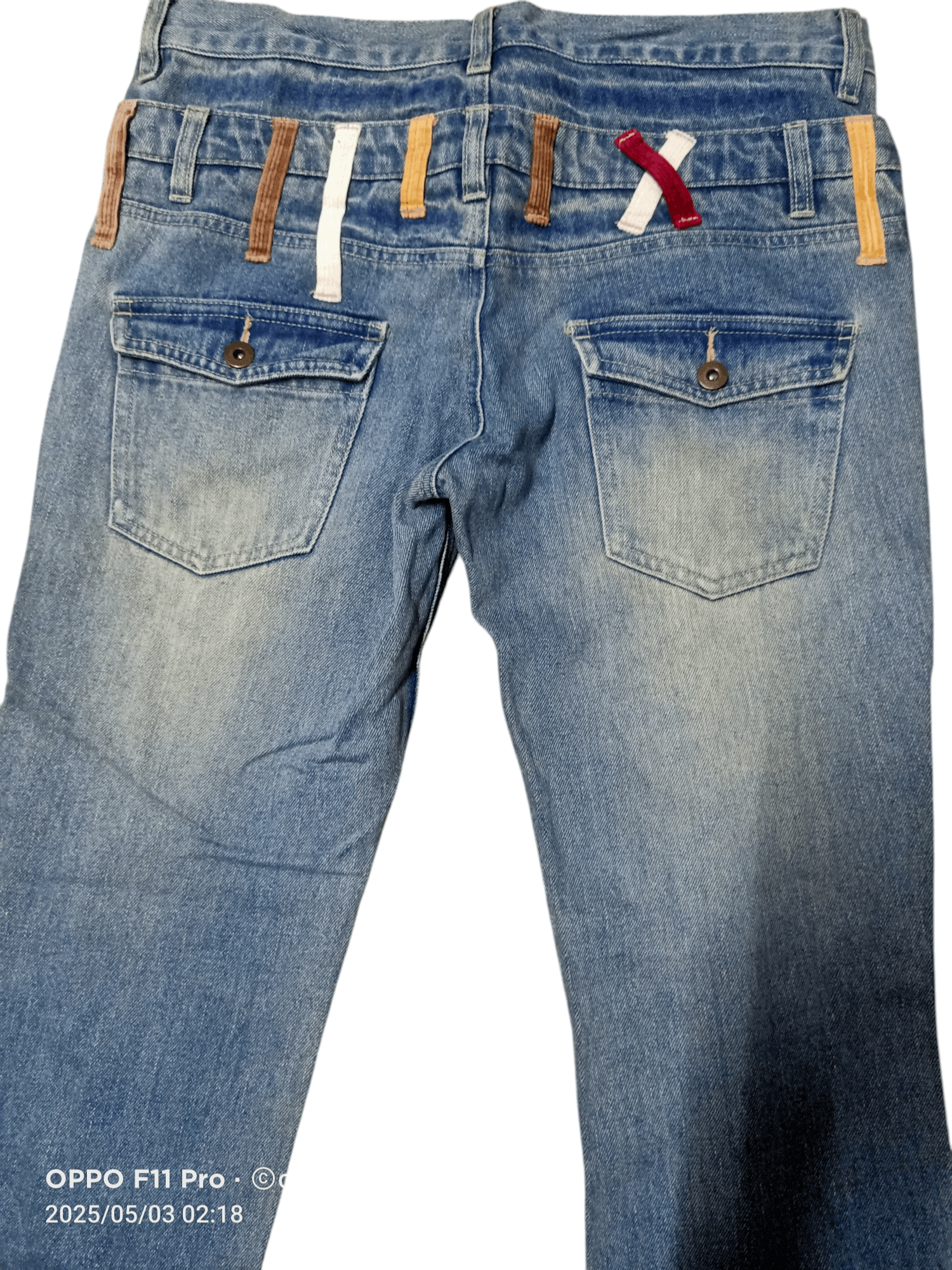 If Six Was Nine × Japanese Brand × Le Grande Bleu (L.G.B.) Unbrand Double Waist Flare Denim Size US 34 / EU 50 - 2 Thumbnail