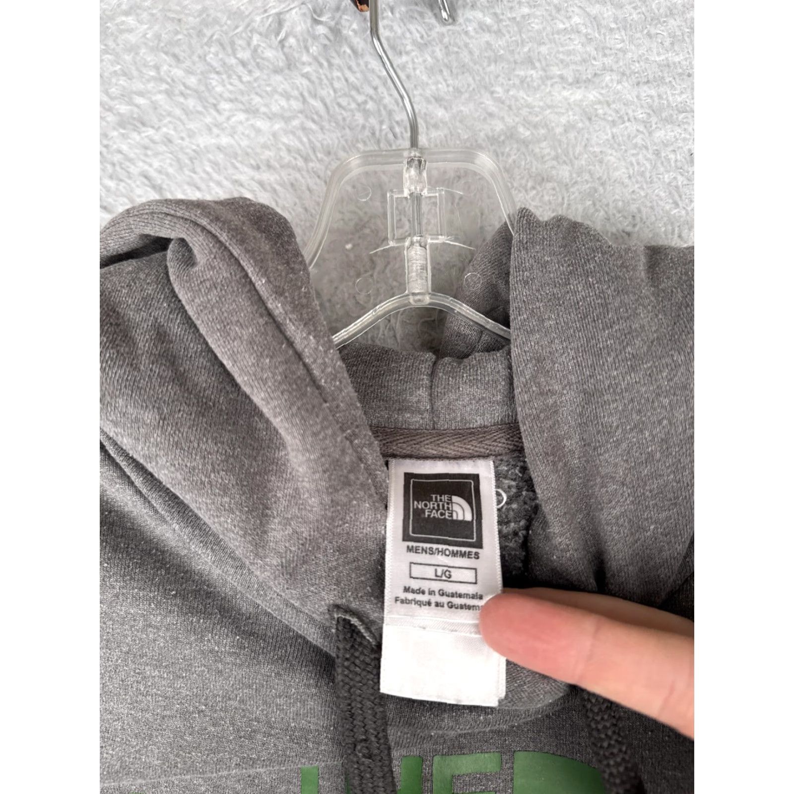 The North Face The North Face Hoodie Mens Large Gray Half Dome Pullover Sweatshirt Green Logo Size US L / EU 52-54 / 3 - 7 Thumbnail