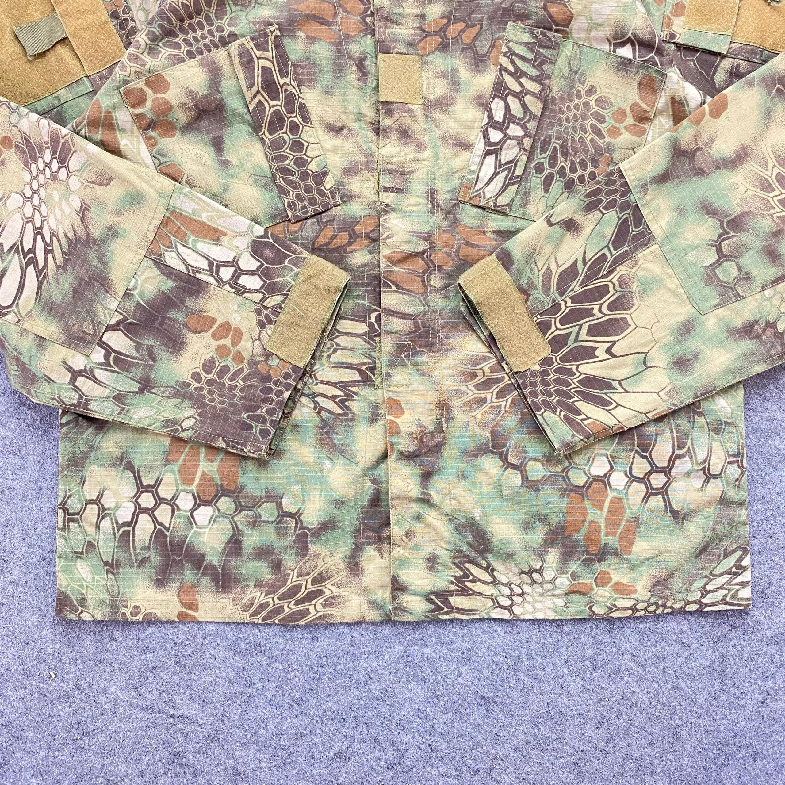 Japanese Brand Vintage Coat, Army Combat Uniform Crocodile Stripe Jacket Size US L / EU 52-54 / 3 - 2 Thumbnail