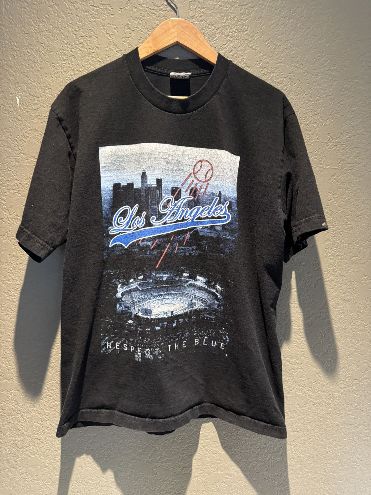 MLB LA Dodgers Dodgers Stadium Tee Large Black Paint Marks Size US L / EU 52-54 / 3 - 1 Thumbnail
