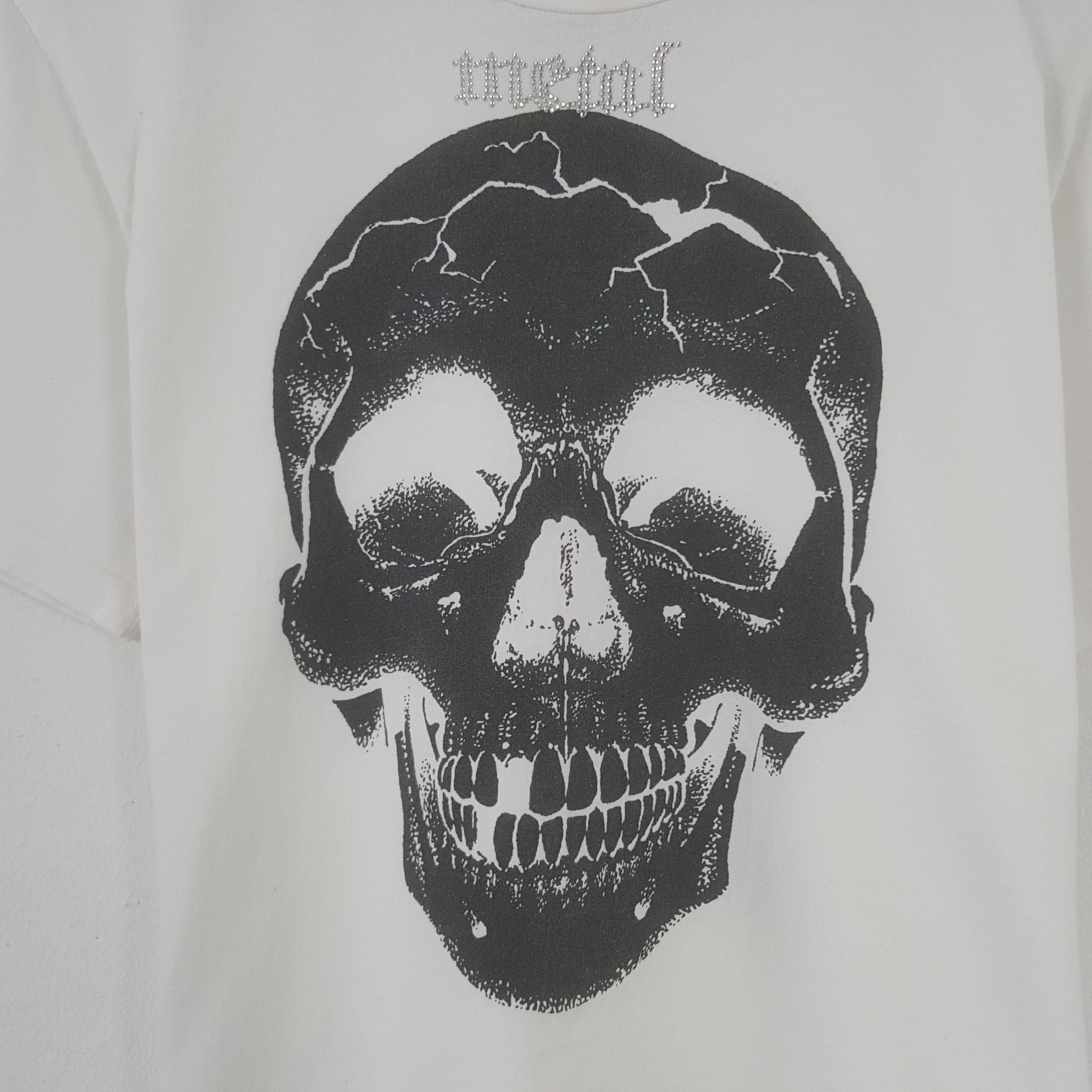 Hysteric Glamour × Vintage Vintage Hysteric Glamour x Metal Big Skull Tshirt Size US M / EU 48-50 / 2 - 2 Thumbnail
