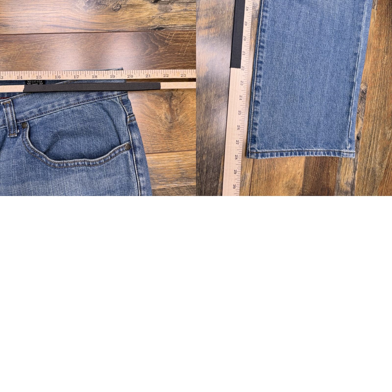 Chaps Chaps Jeans Mens 40x30 Mid Rise Denim 1978 Straight Regular 5-Pocket Logo Cotton Blue Size US 40 / EU 56 - 9 Thumbnail