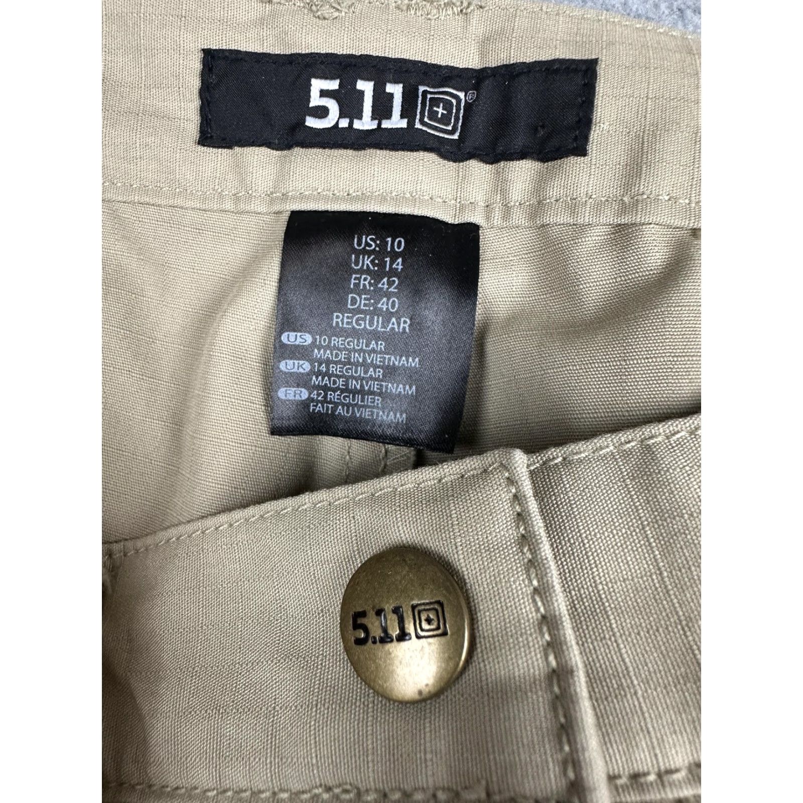 Vintage 5.11 Tactical Taclite Pro Pants Womens 10 Beige Cargo Twill Work Outdoor Utility Pants Size 32" / US 10 / IT 46 - 2 Thumbnail