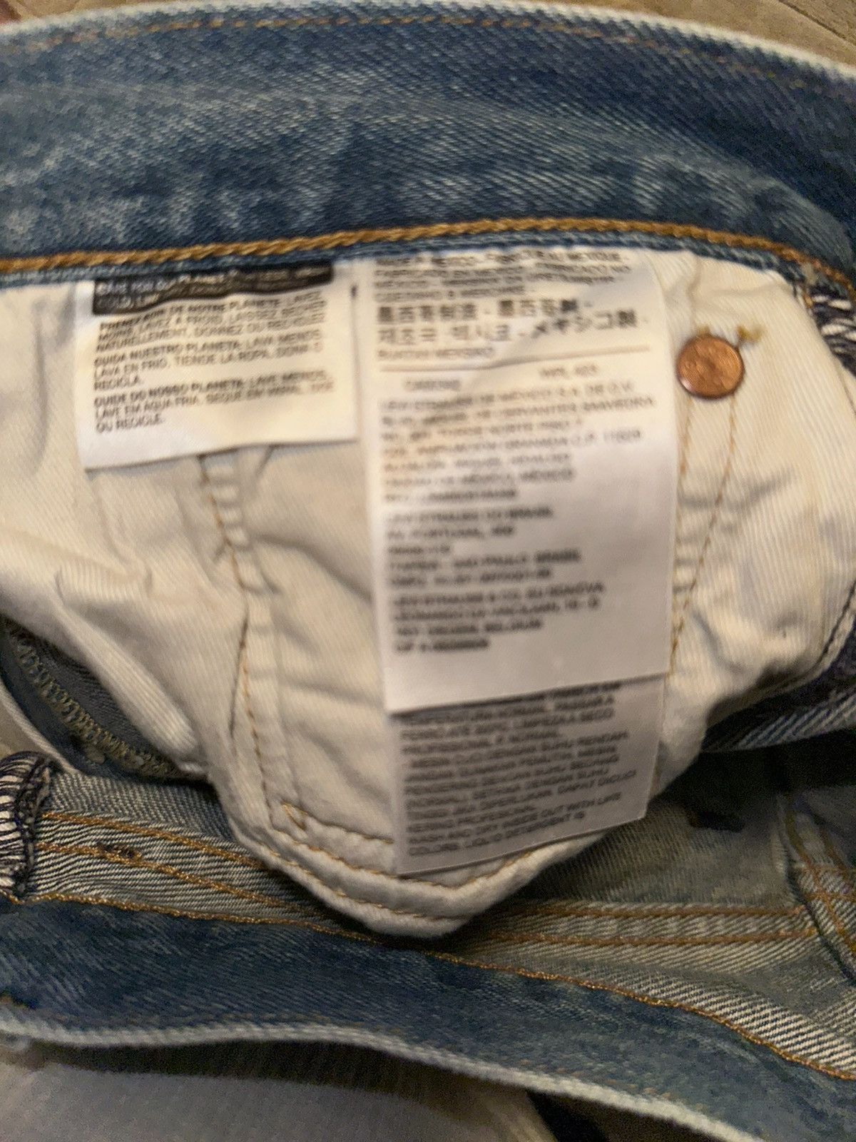 (B).Stroy × DENIM TEARS DENIM TEARS X (B)STROY LEVI’S 501 Size US 28 / EU 44 - 8 Thumbnail