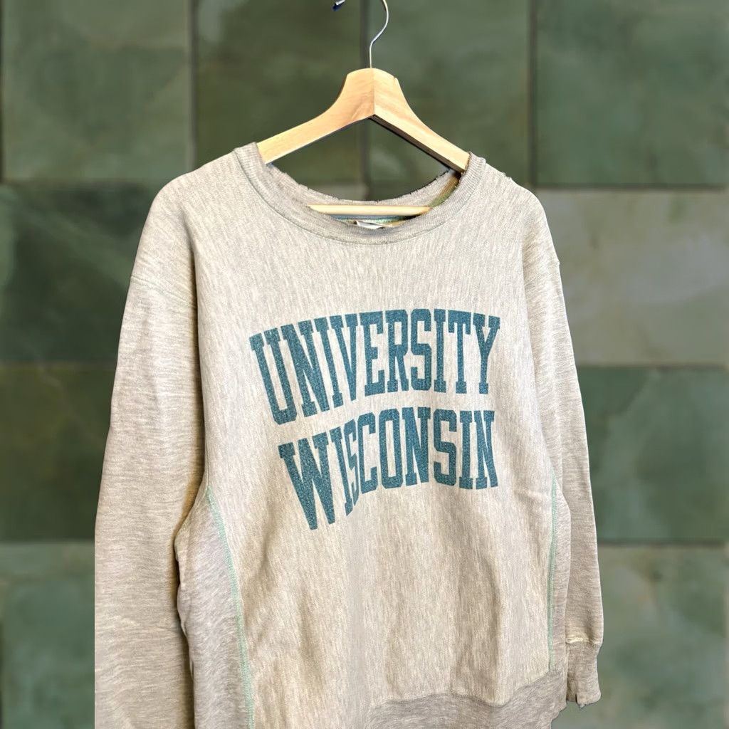 Champion VINTAGE Champion Reverse Weave Sweatshirt Large University Gray 80’s Pullover Reversible Mens UW Cardinal? Size US L / EU 52-54 / 3 - 1 Thumbnail
