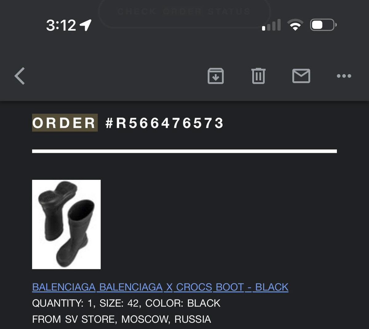 Balenciaga Balenciaga x Croc Boots (Black) Size US 9 / EU 42 - 18 Thumbnail