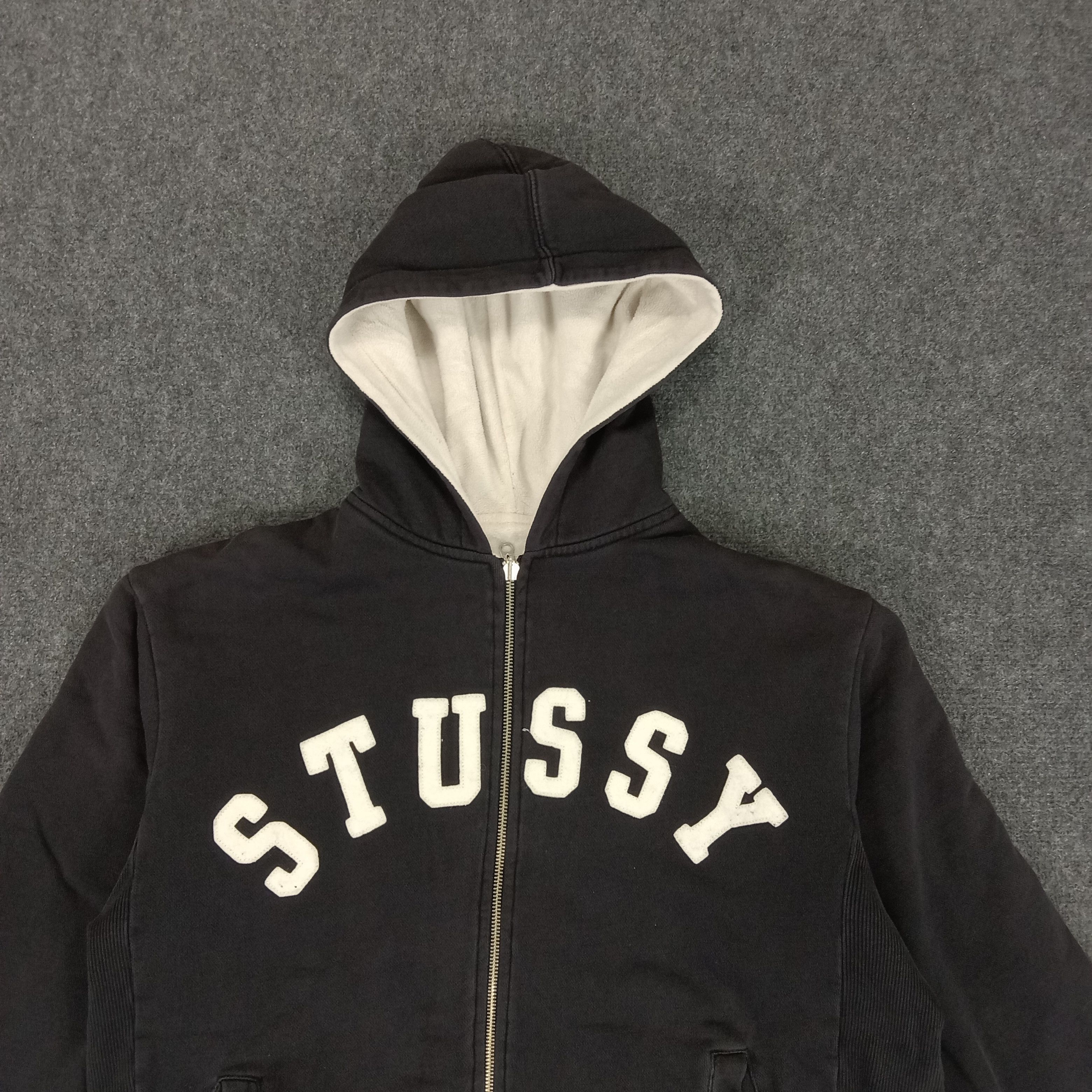 Stussy × Vintage Stussy Streetwear Style Spellout Hoodies Jacket Size US L / EU 52-54 / 3 - 2 Thumbnail