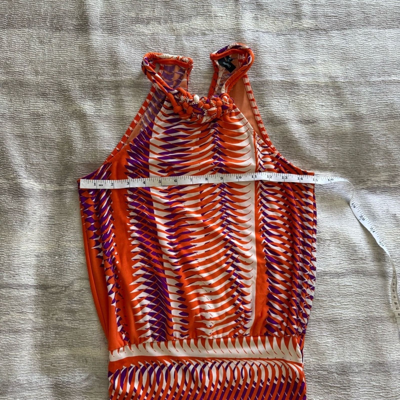 Guess Guess by Marciano Orange and Purple Women's Dress, Size XS Size XS / US 0-2 / IT 36-38 - 9 Thumbnail