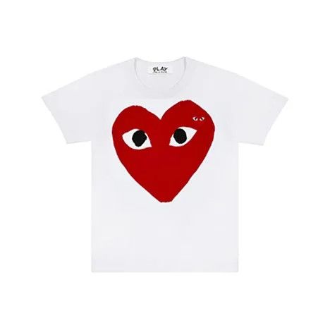 Comme des Garcons Comme des Garçons Play Red Heart Short Sleeve T-shirt 0079 Size US M / EU 48-50 / 2 - 1 Thumbnail