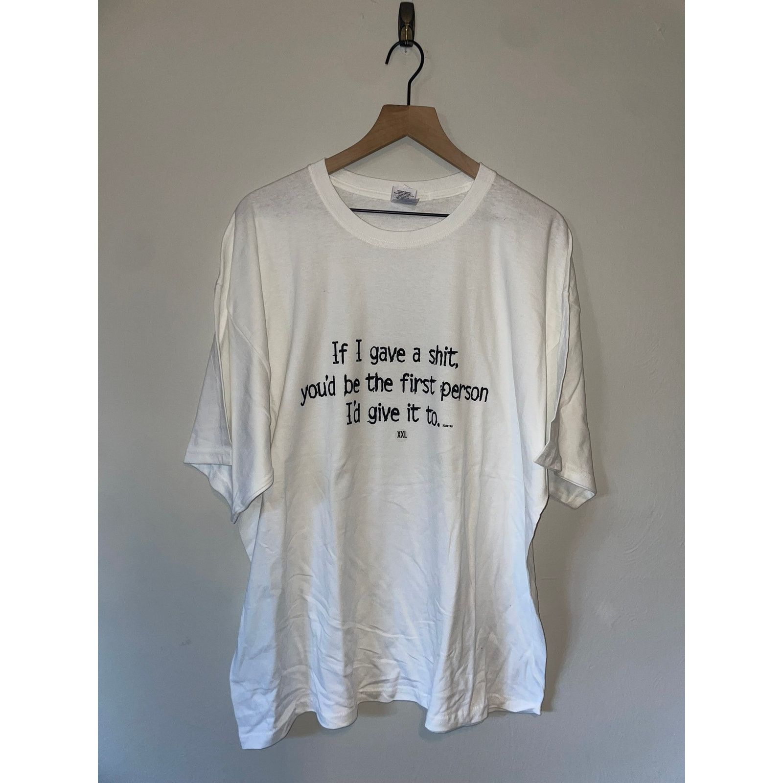 Gildan Y2K If I Gave A Crap White Humor Joke Shirt Tee 2000s 2XL Size US XXL / EU 58 / 5 - 1 Thumbnail