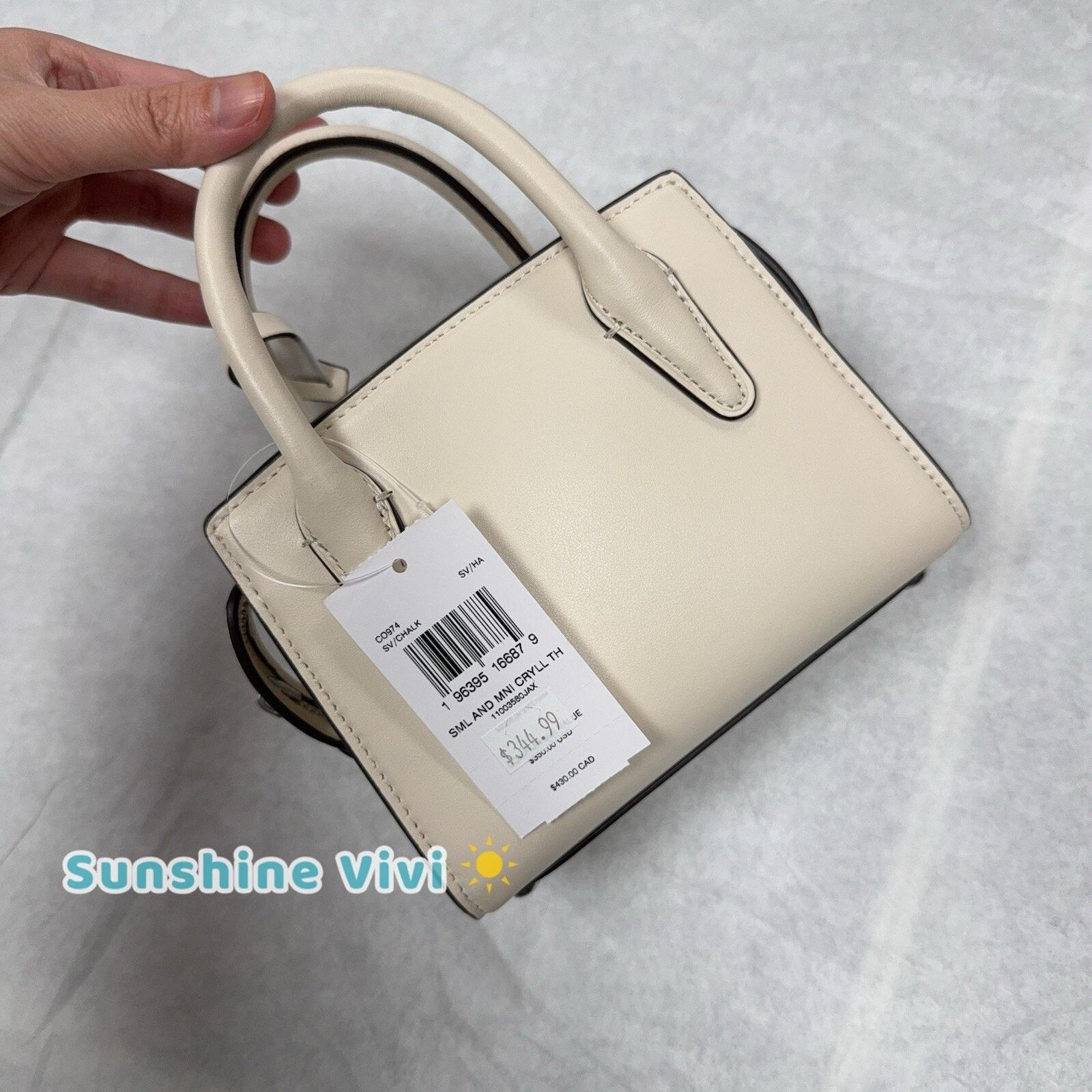 Coach NWT Coach Andrea MINI Carryall Crossbody CO974 Chalk Size ONE SIZE - 8 Thumbnail