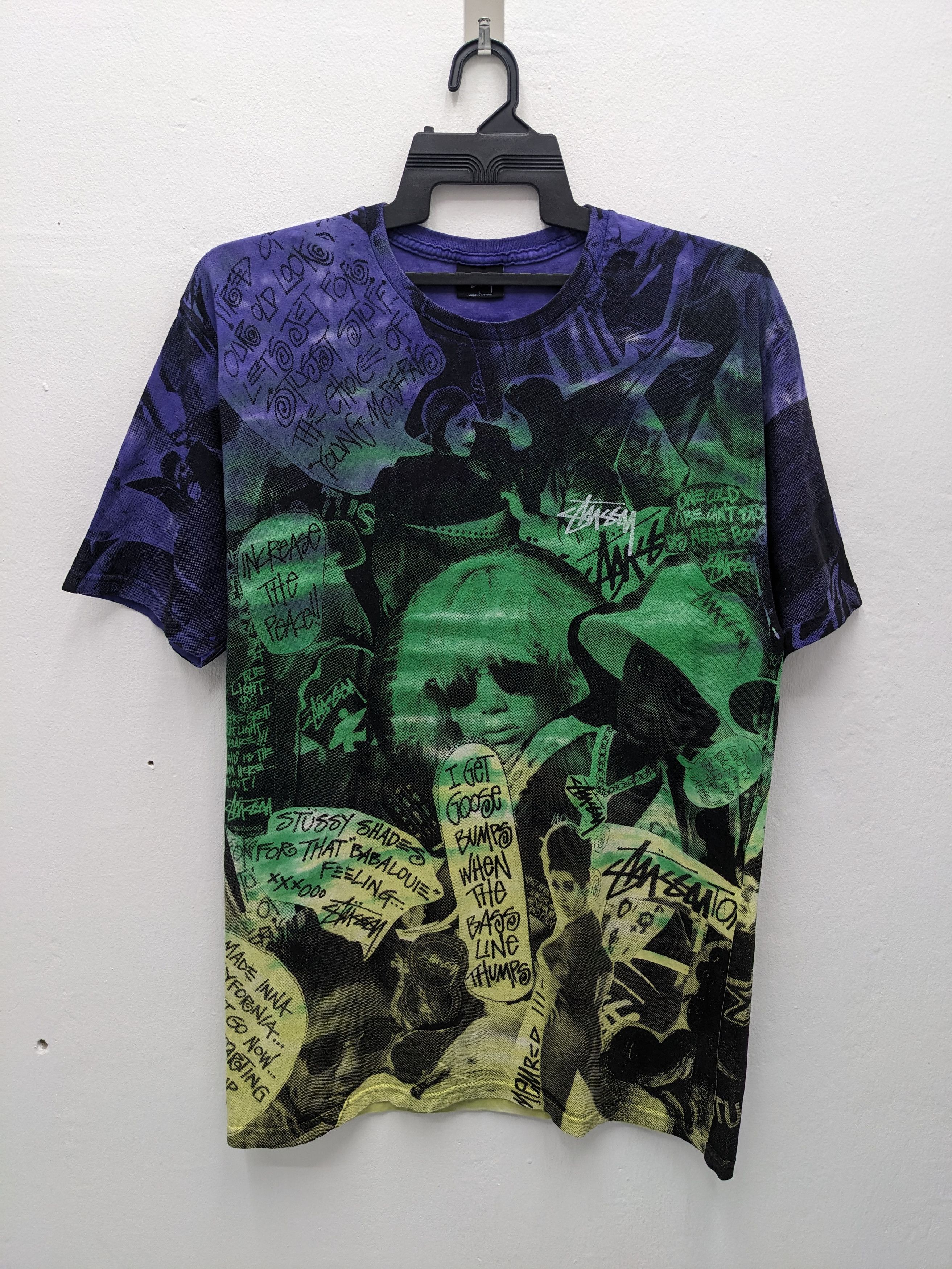 Stussy Rare Stussy Overprint Tshirt Size US L / EU 52-54 / 3 - 2 Thumbnail