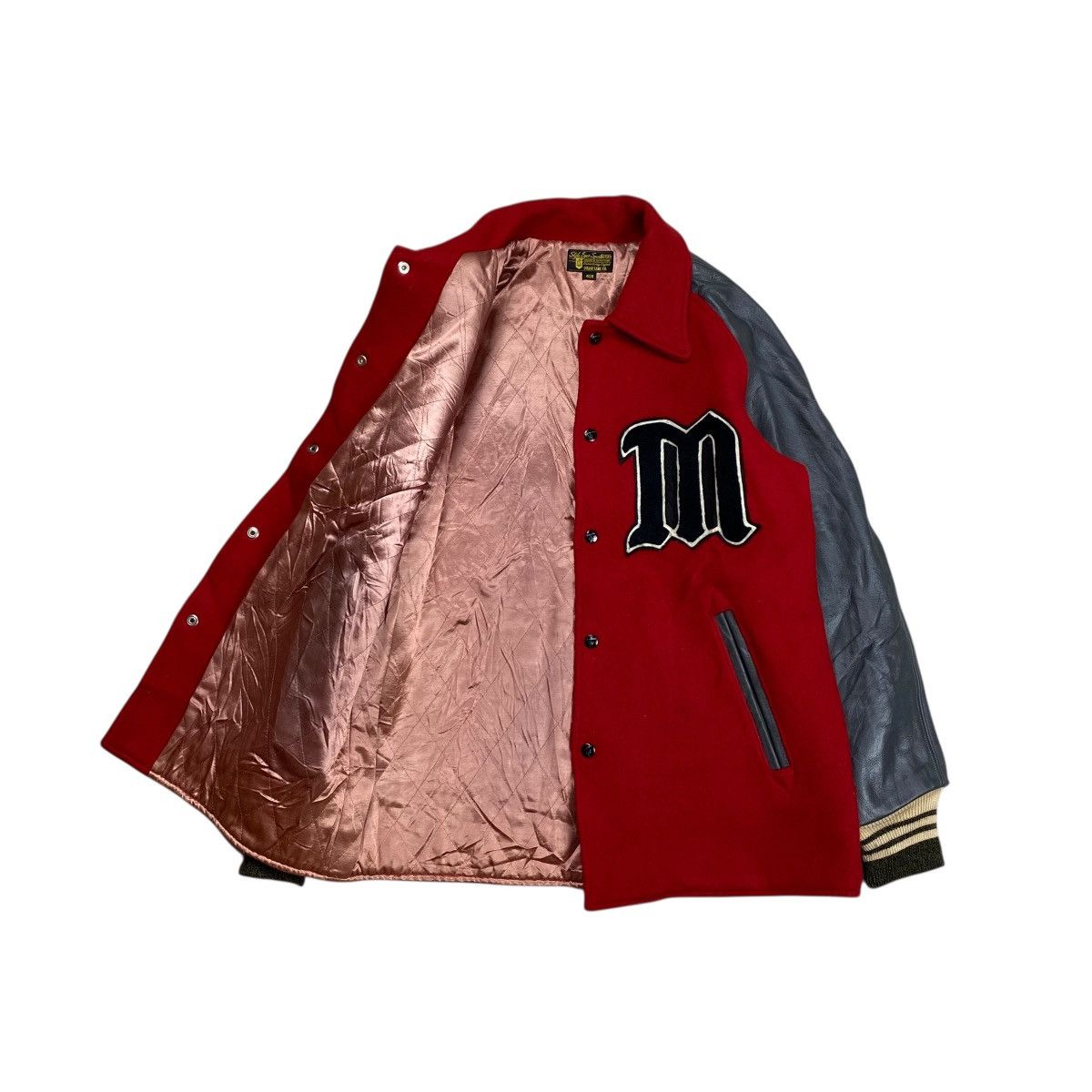 Sugar Cane Style Eyes Sugar Cane Varsity Wool Leather Sleeve Jacket Size US L / EU 52-54 / 3 - 3 Thumbnail
