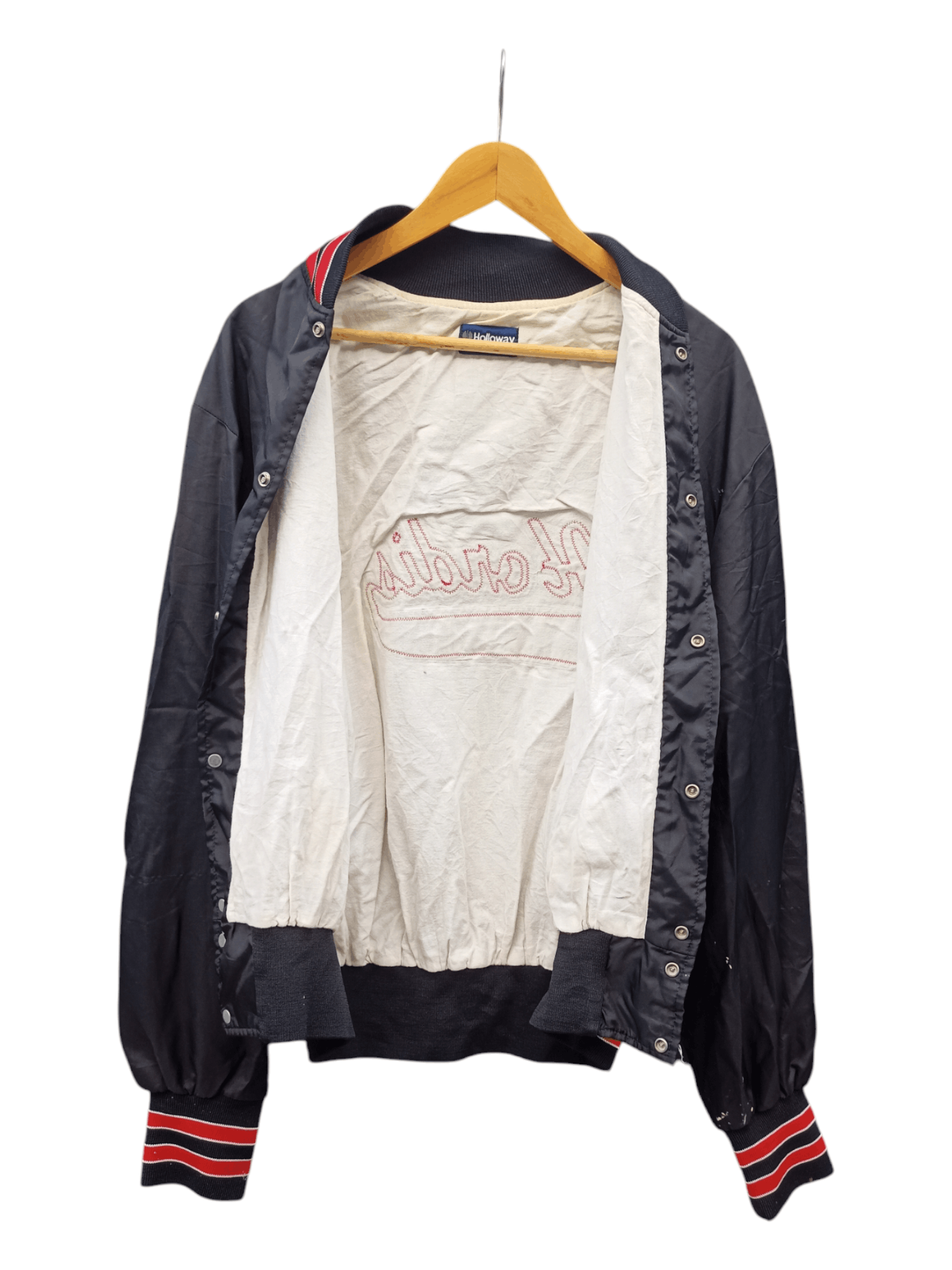Holloway Vintage 90s Halloway Hondis Bros Versity Nylon Jacket Size US XL / EU 56 / 4 - 11 Thumbnail