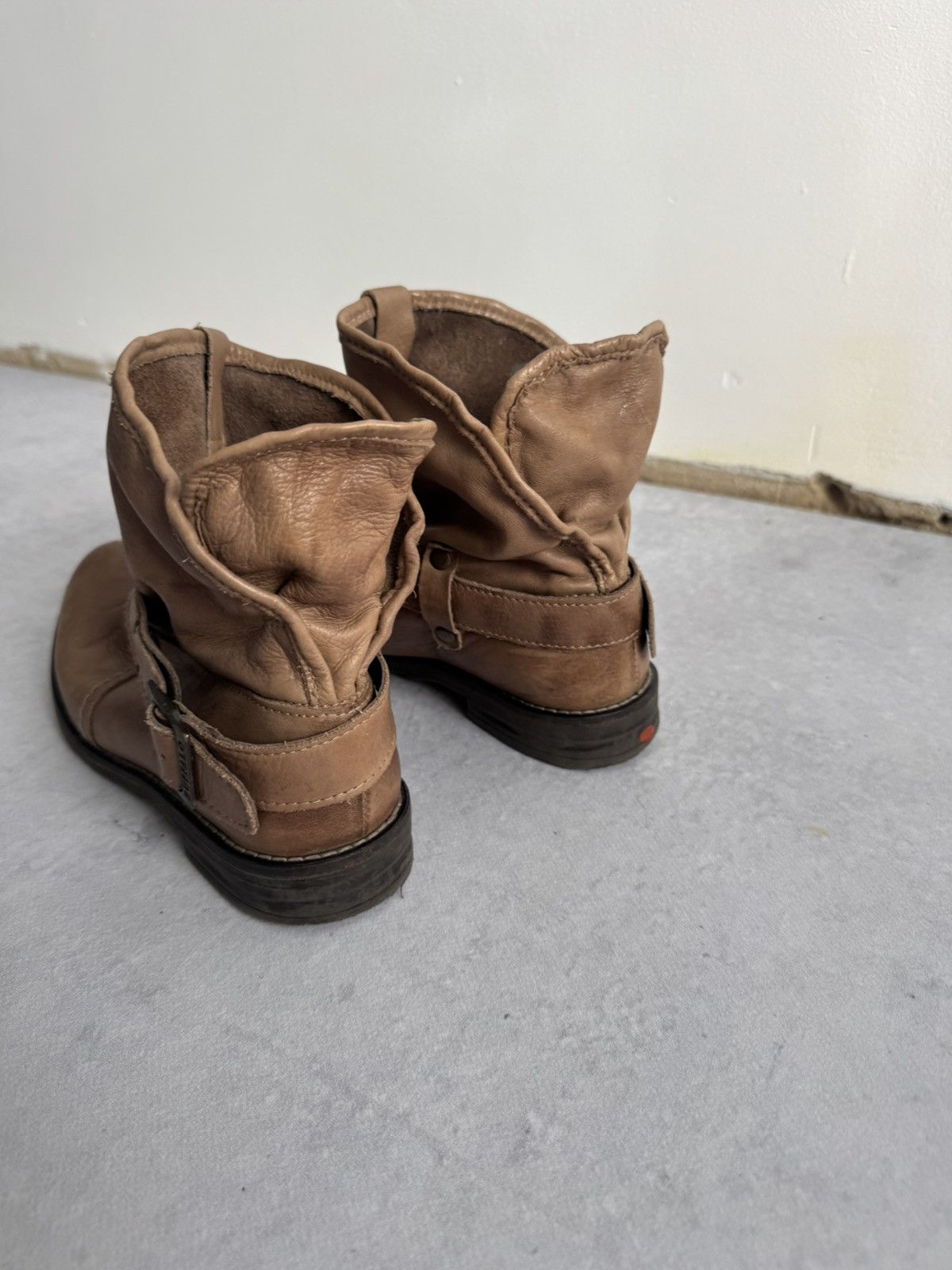 If Six Was Nine Vintage Buffalo A.S 98 Style Leather Y2k Ankle Boot Size US 8 / IT 38 - 4 Thumbnail