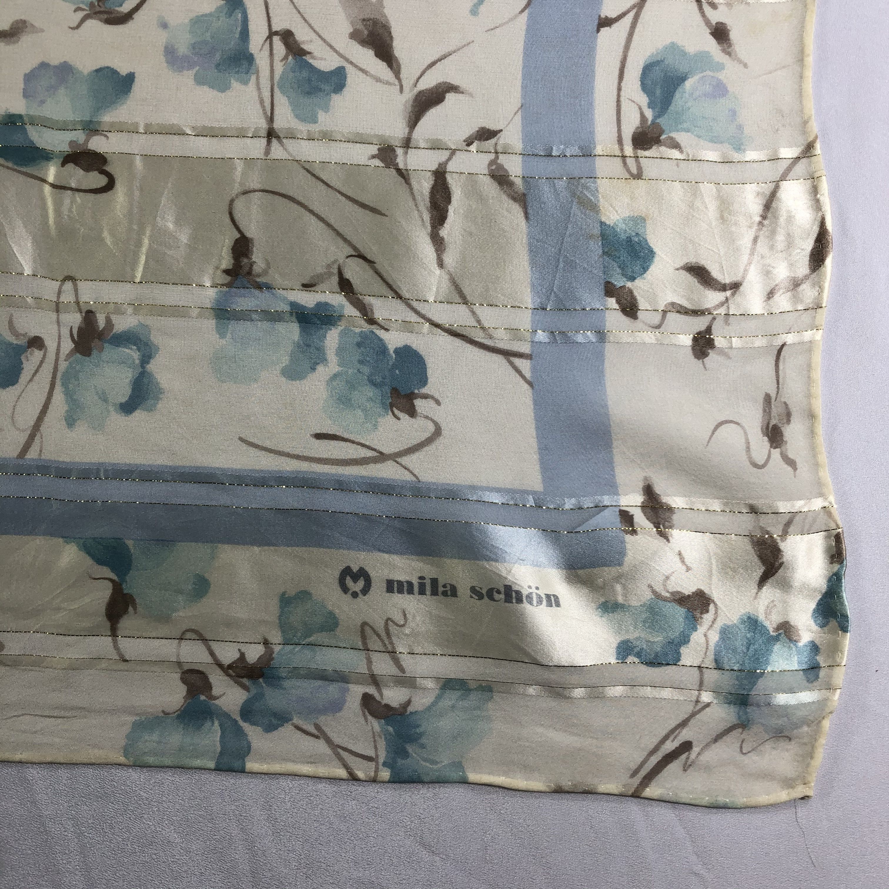Mila Schon × Vintage Vintage Mila Schon Silk Scarf Size ONE SIZE - 6 Thumbnail