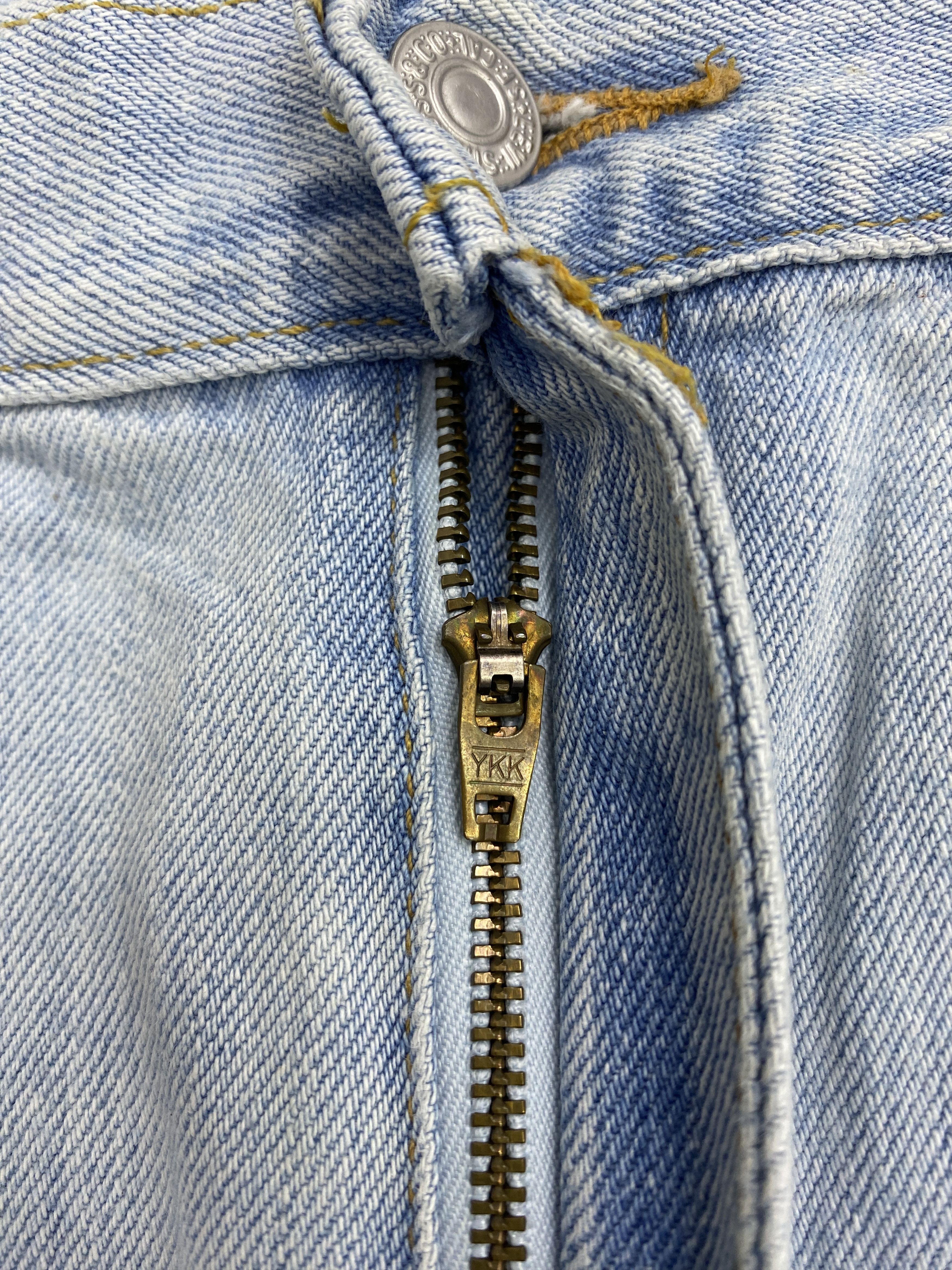 Levi's × Vintage Light Blue Vintage 90s Levis 577 Jeans Size US 32 / EU 48 - 10 Thumbnail